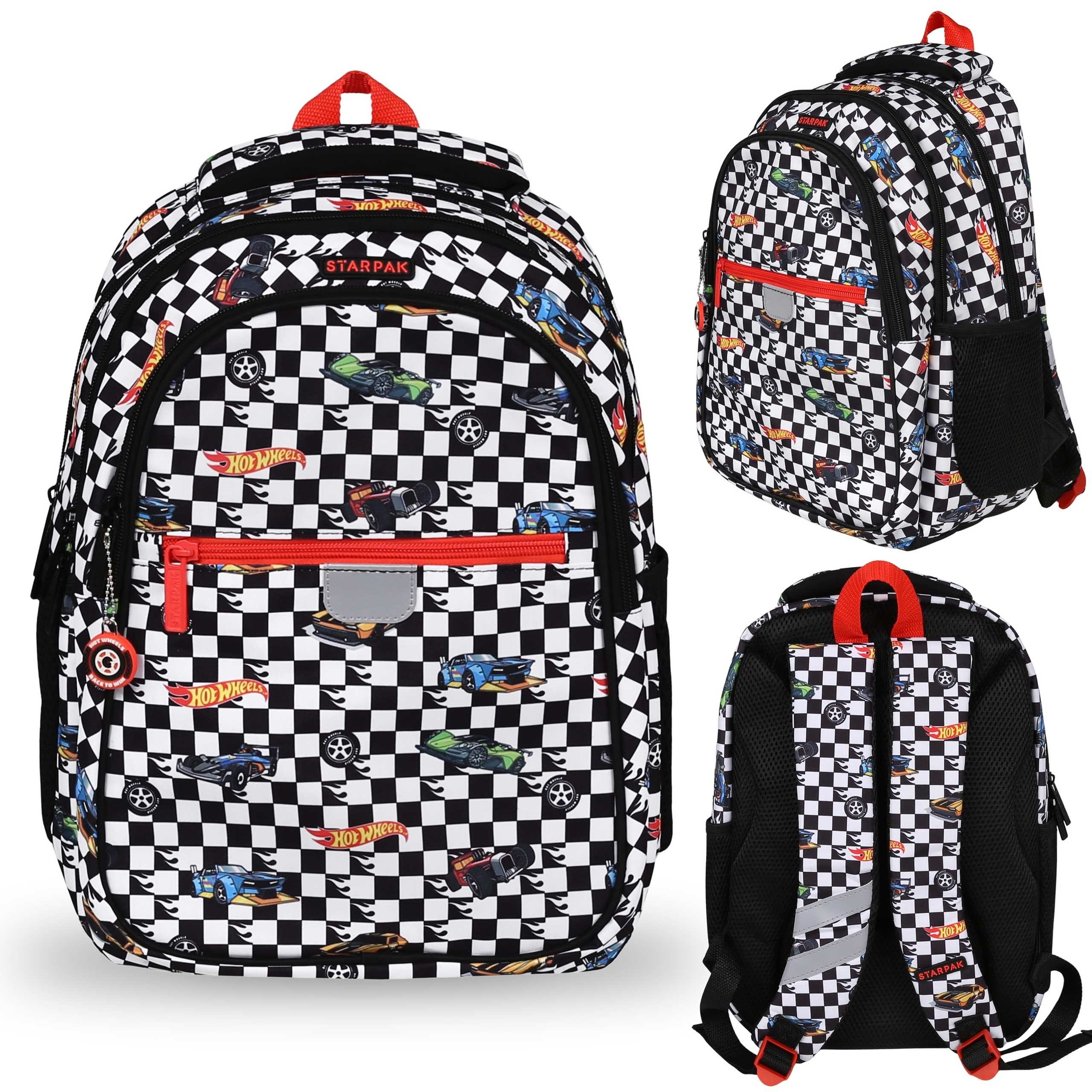 Hot Wheels Schulrucksack Hot Wheels Schulrucksack für Jungen, mit Reflektoren 40x29x20cm