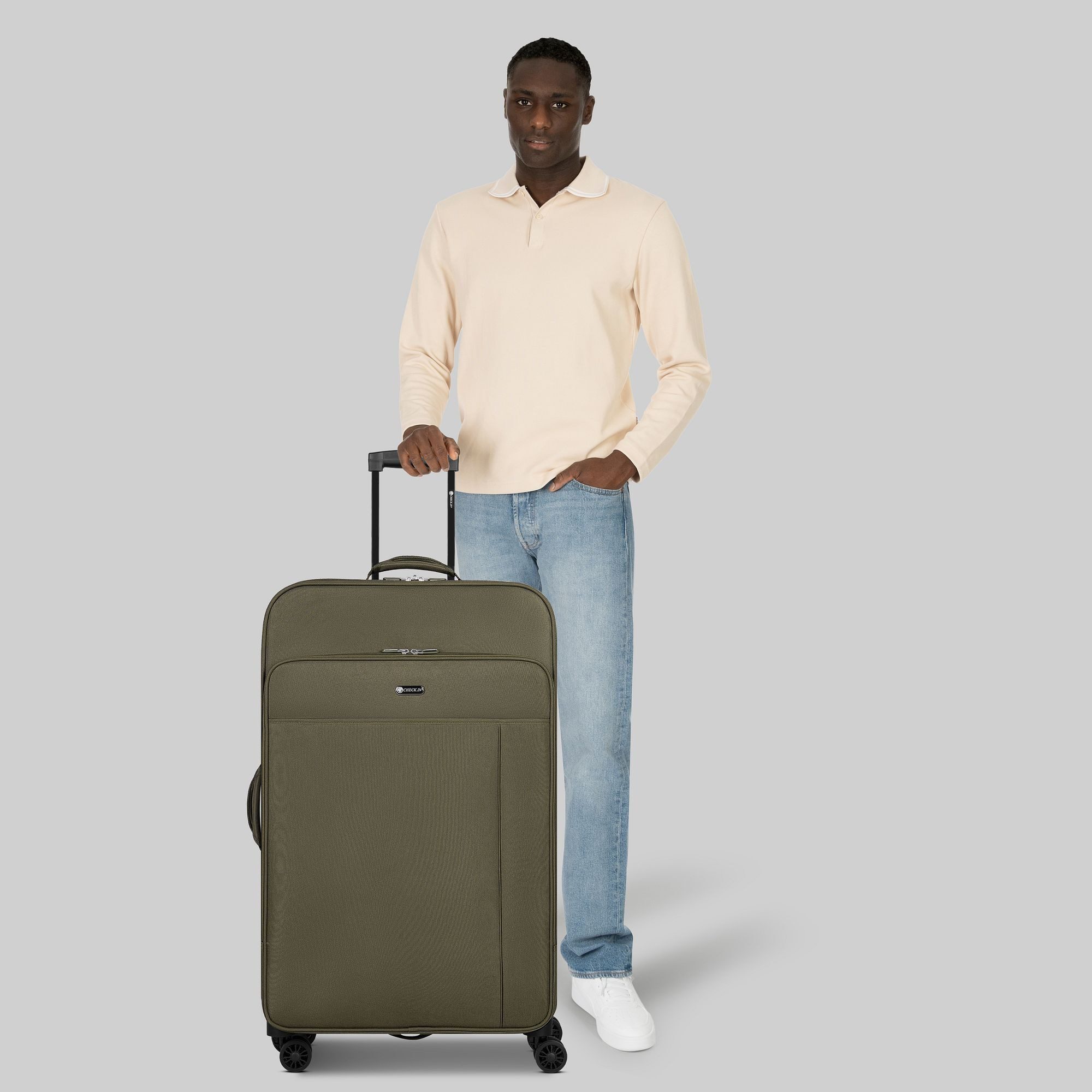 CHECK.IN® Weichgepäck-Trolley Sevilla 2.0, 4 Rollen, Polyester