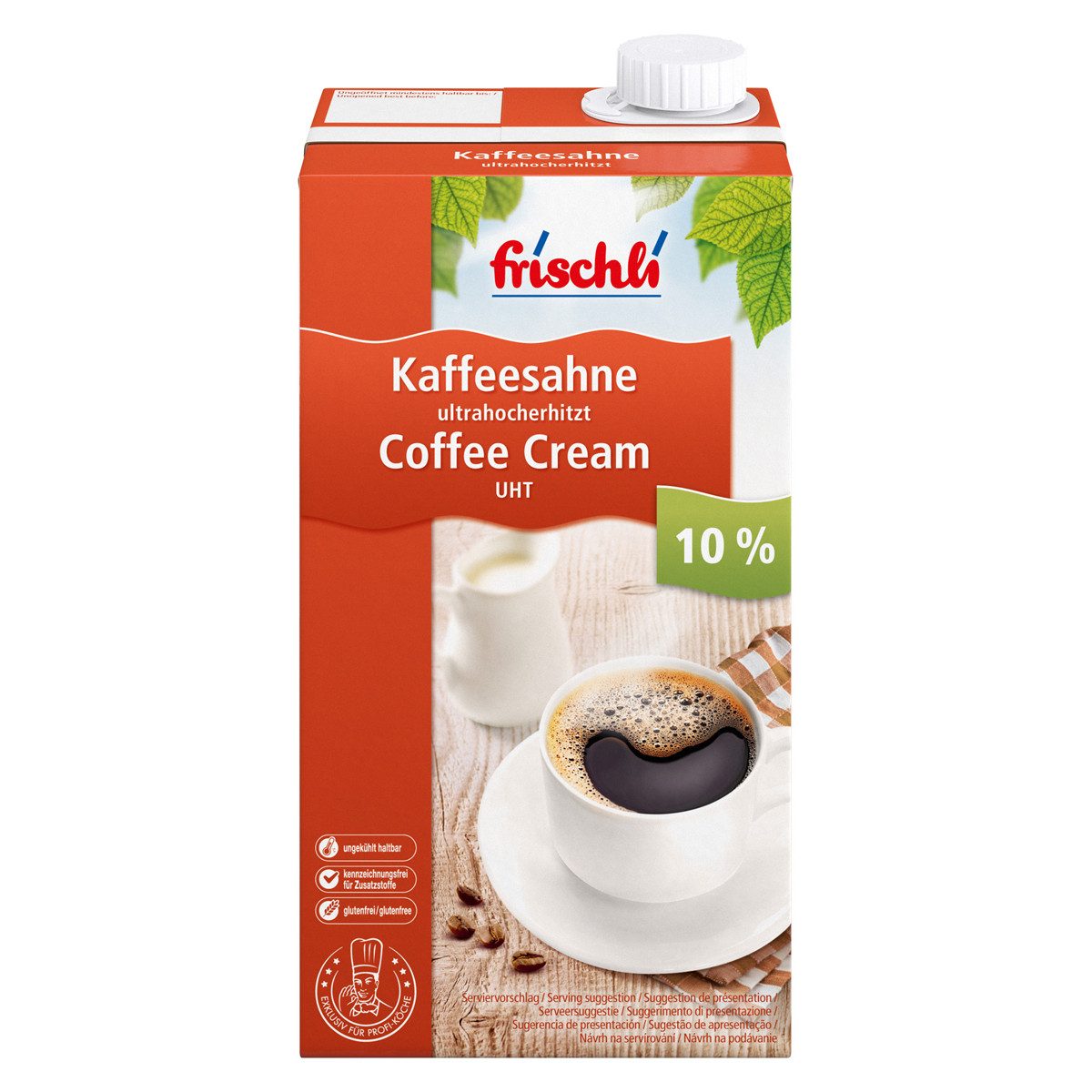 frischli Milch, Frischli Kaffeesahne für einen Kaffeegenuß für Großverbraucher 1000g