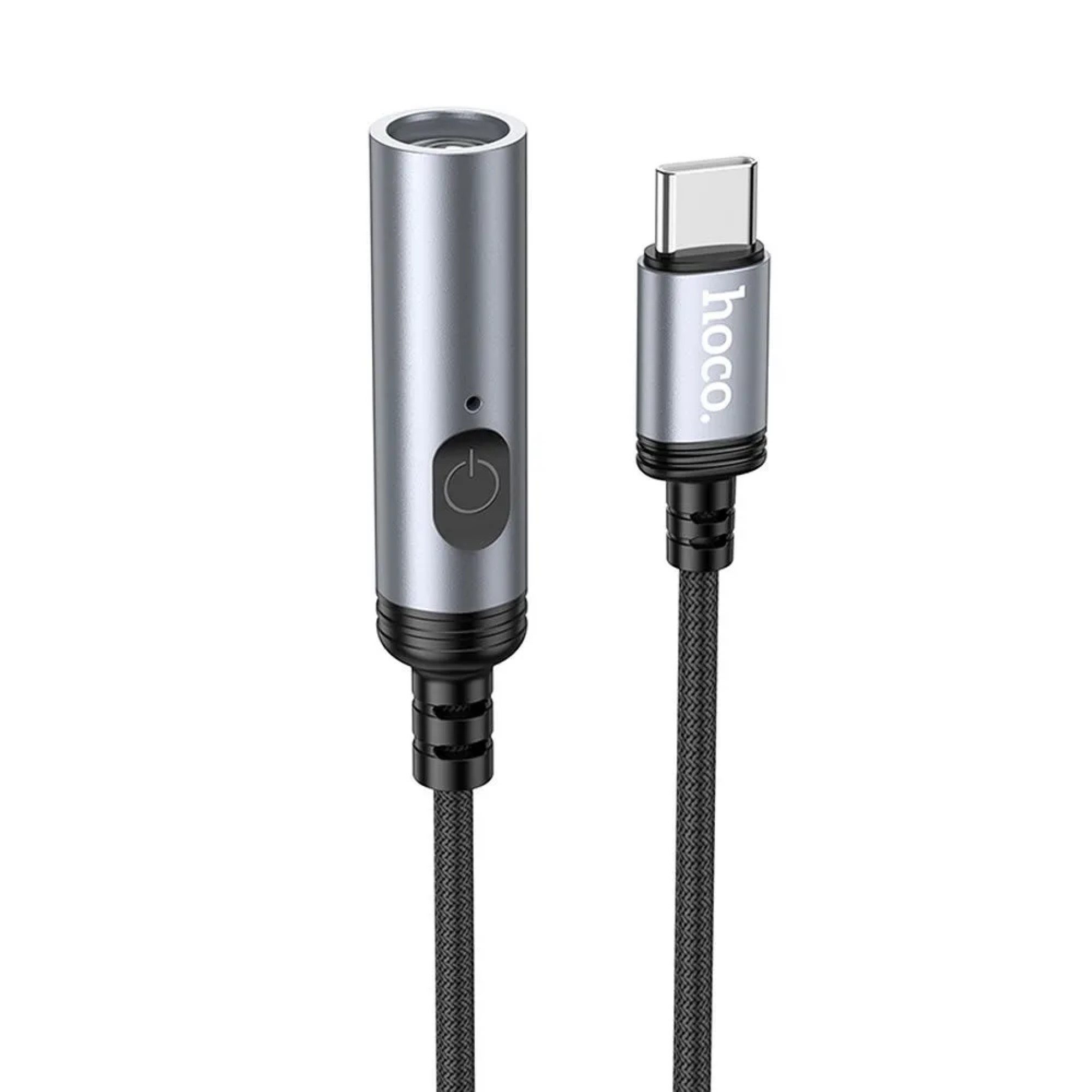 Zigarettenanzünder-Verteiler Hoco Zigarettenanzünder-Adapter Typ C UA30-Stecker 0,3 m in Schwarz