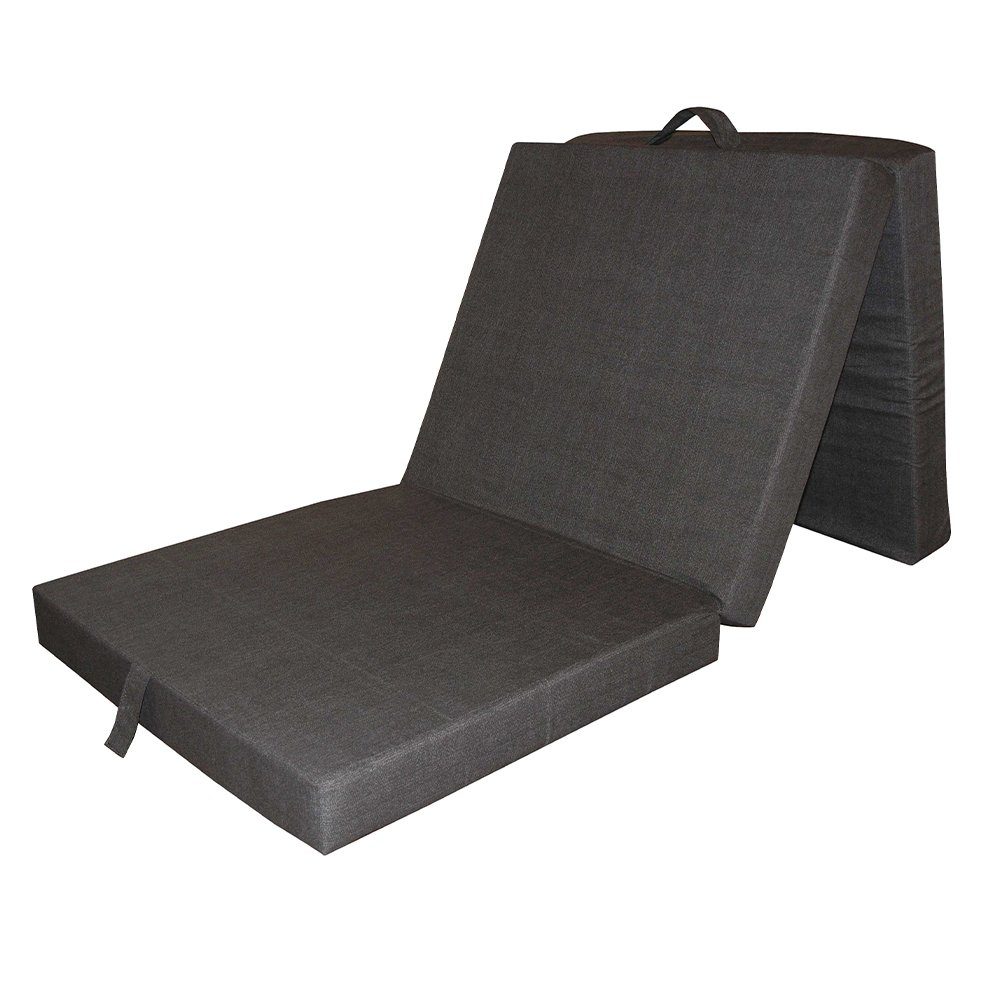 Klappmatratze, Anthrazit, 190 x 70 cm, VitaliSpa®, 10 cm hoch günstig online kaufen