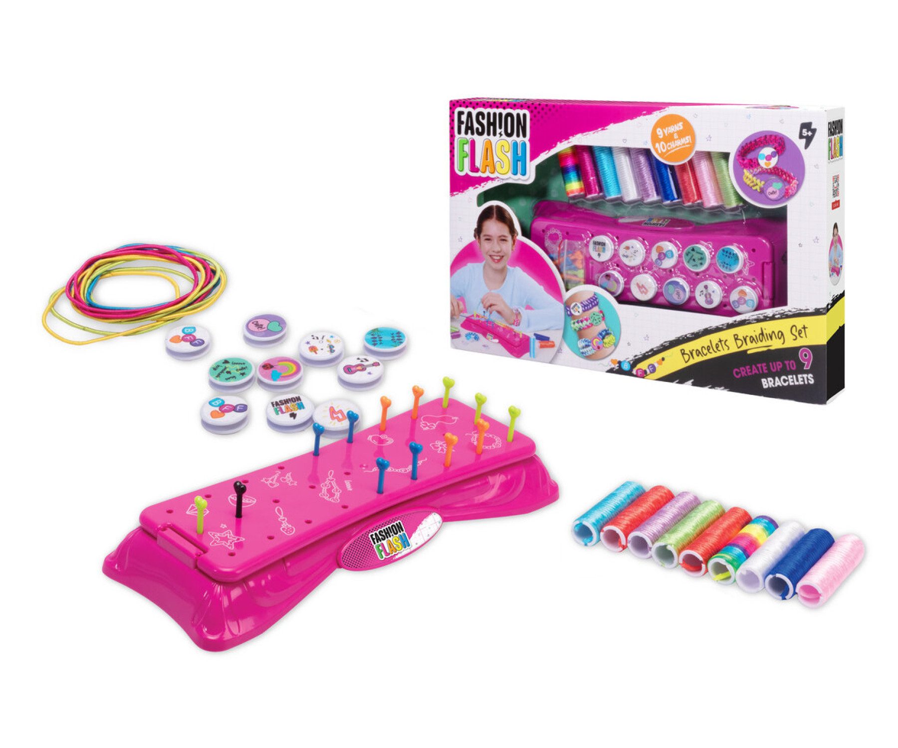 SIMBA Kreativset Fashion Flash Bunte Ambänder Flechtset