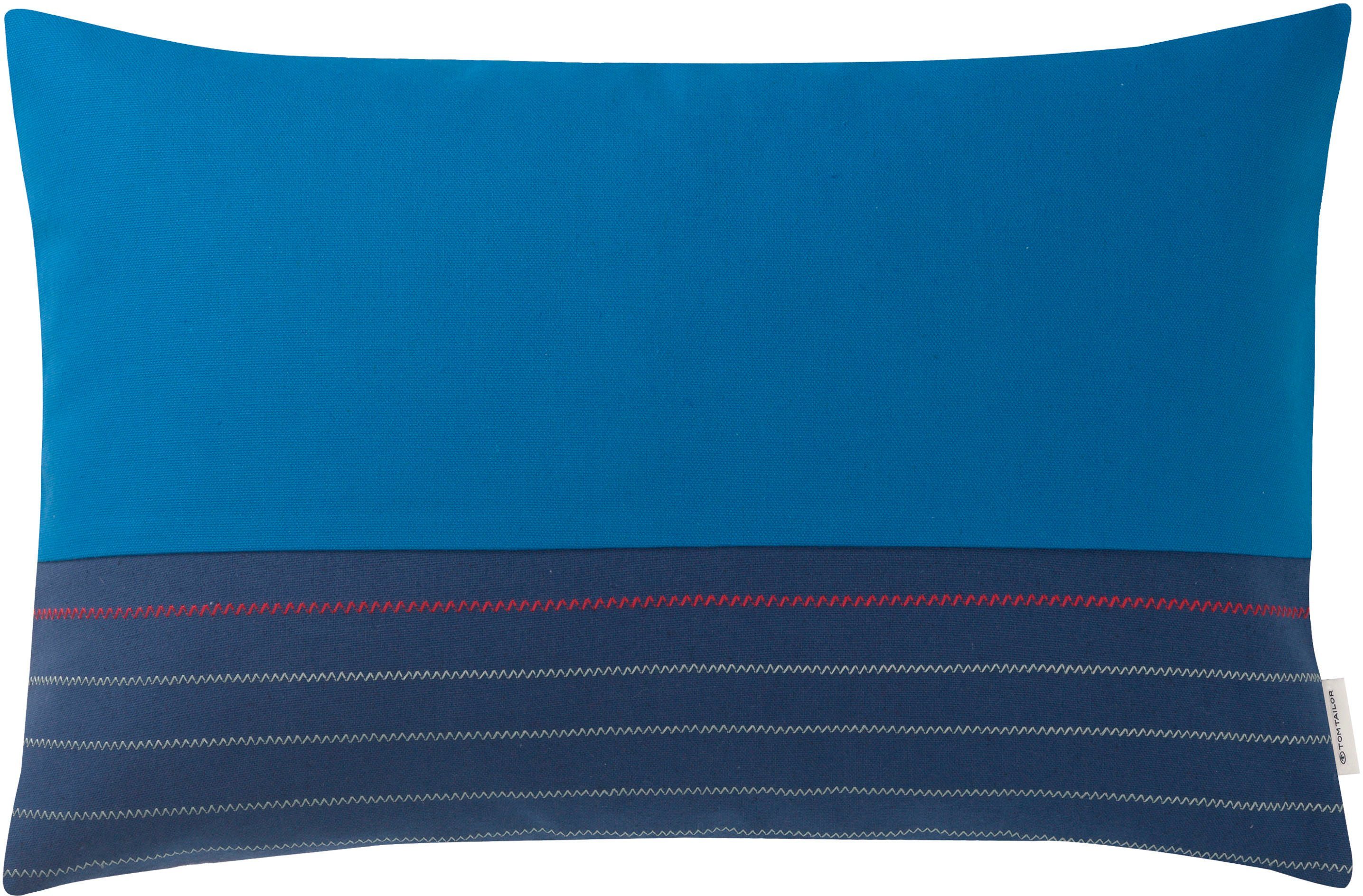 TOM TAILOR HOME Kissenbezüge Zig Zag Lines, (1 Stück), mit Stickerei