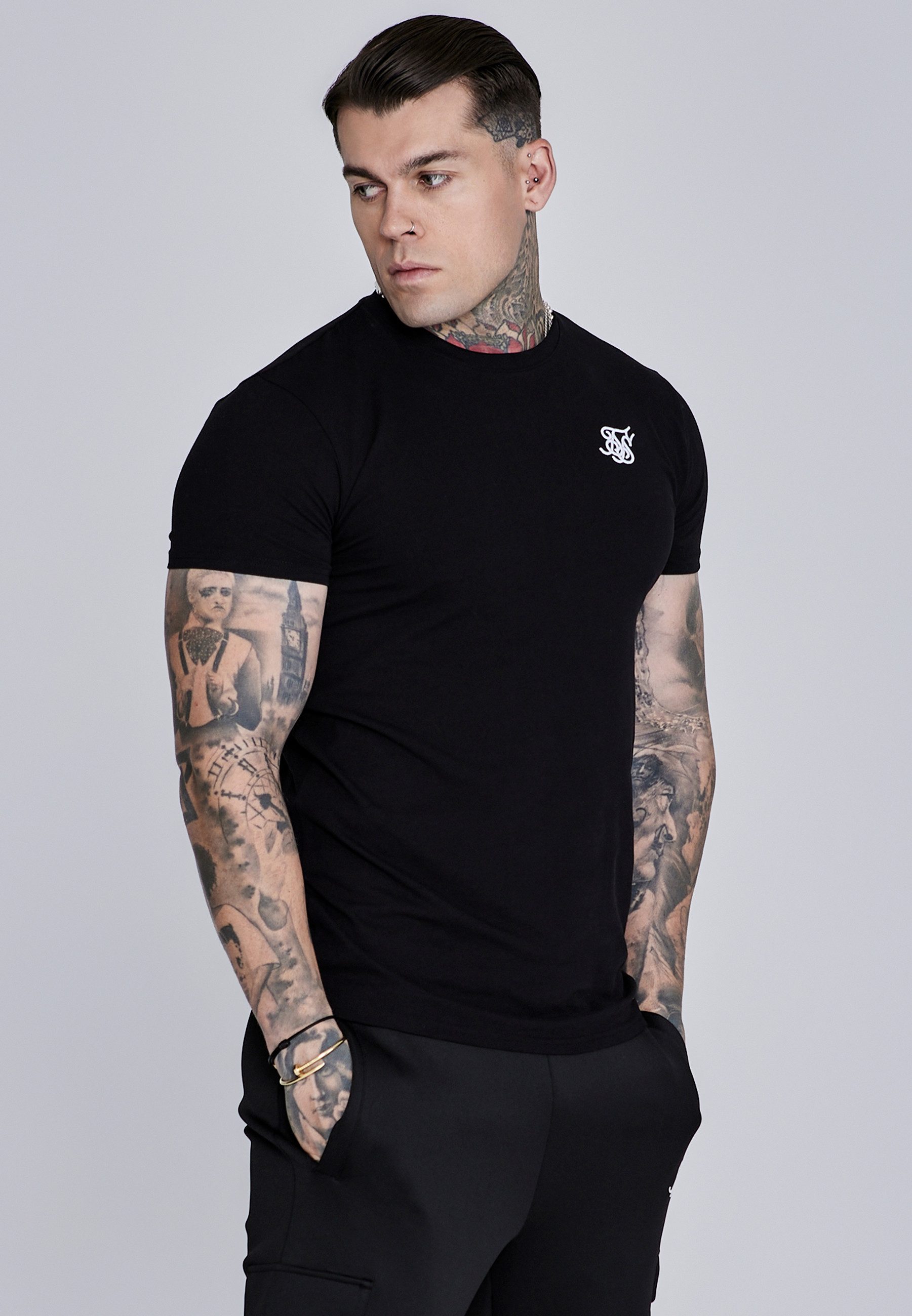 Siksilk T-Shirt SikSilk Herren Essentials T-Shirt günstig online kaufen