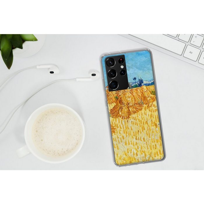 MuchoWow Handyhülle Weinlese in der Provence - Vincent van Gogh Phone Case Handyhülle Samsung Galaxy S21 Ultra Silikon Schutzhülle