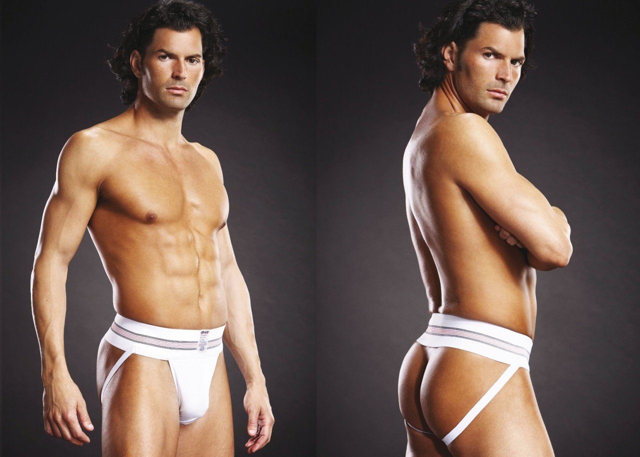 Slip-Ouvert BLUE LINE Performance Microfiber Jock Strap weis - (L/XL,S/M)