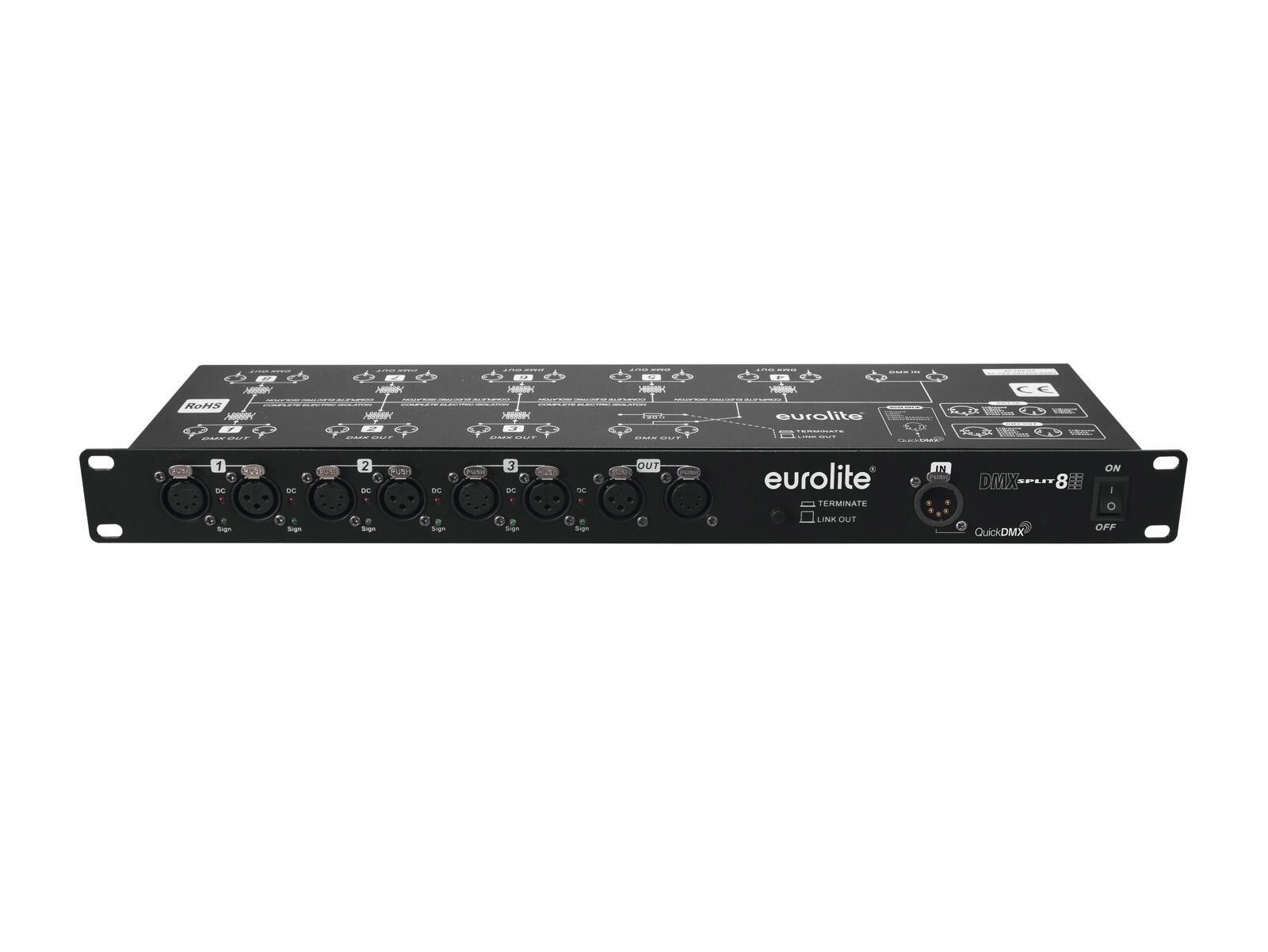 Discolicht EUROLITE DMX Split 8X Splitter