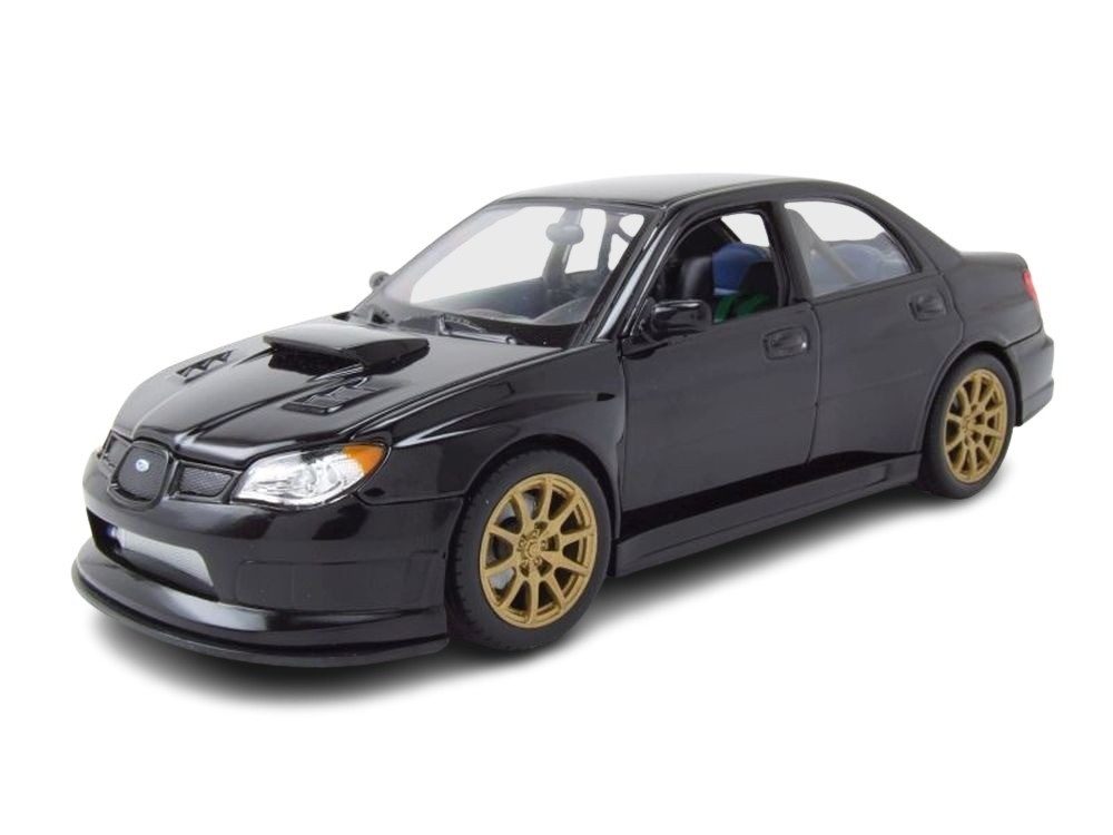 Welly Modellauto Subaru Impreza WRX STI 2010 schwarz, Maßstab 1:24