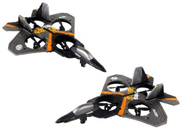 LEAN Toys Spielzeug-Flugzeug Flugzeugjäger R/C Kampfjet Militär Waffen Flieger Propeller Spielzeug