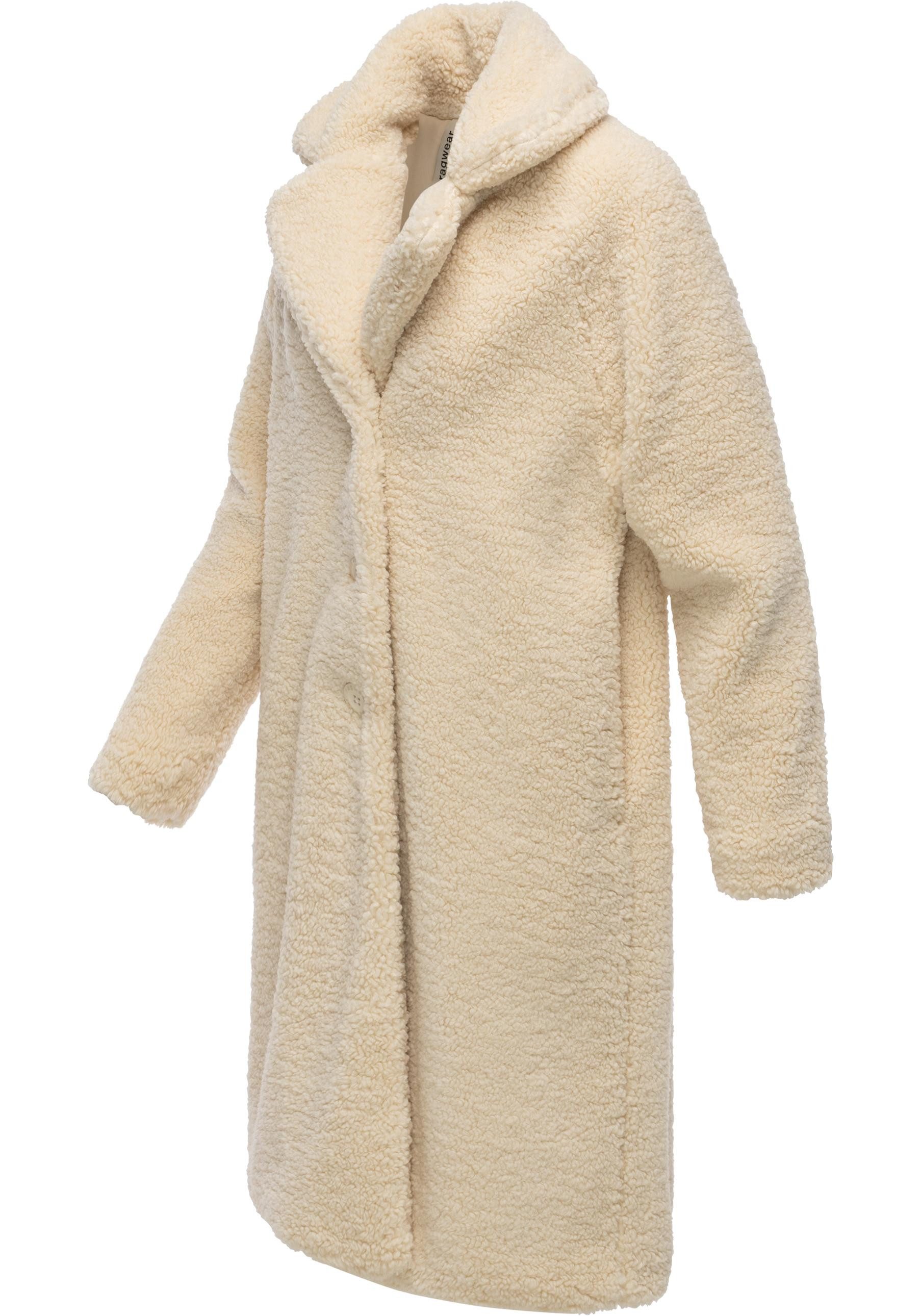 Ragwear Fellimitatmantel Tedyco YOUMODO flauschige Übergangsjacke aus kuscheligem Teddyfleece