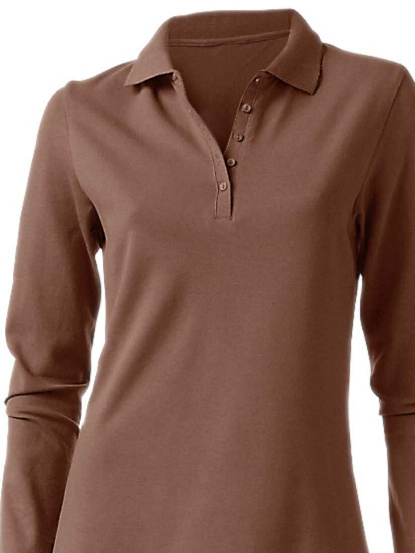 heine T-Shirt Poloshirt Langarm