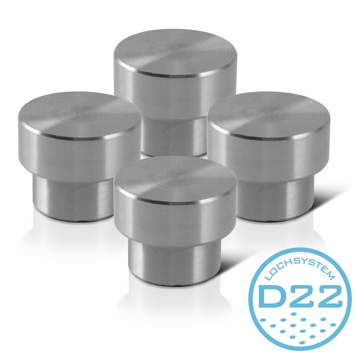STAHLWERK Werkzeughalter STAHLWERK Spannbolzen Steckbolzen Spannhilfen Spannelemente D22 mm, 4-tlg.