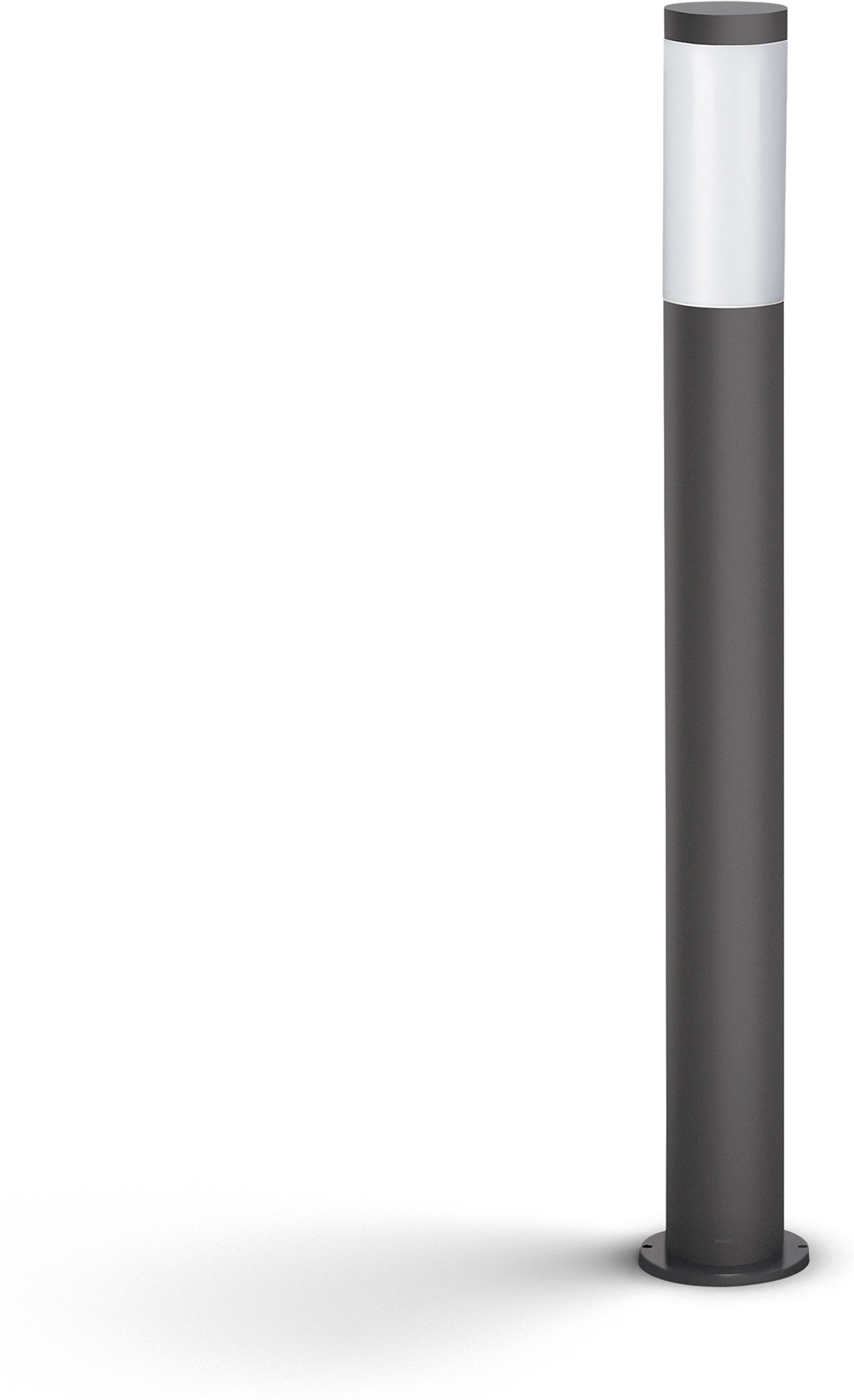 Philips Pollerleuchte Utrecht max. 60W, IP44, anthrazit, ohne Leuchtmittel