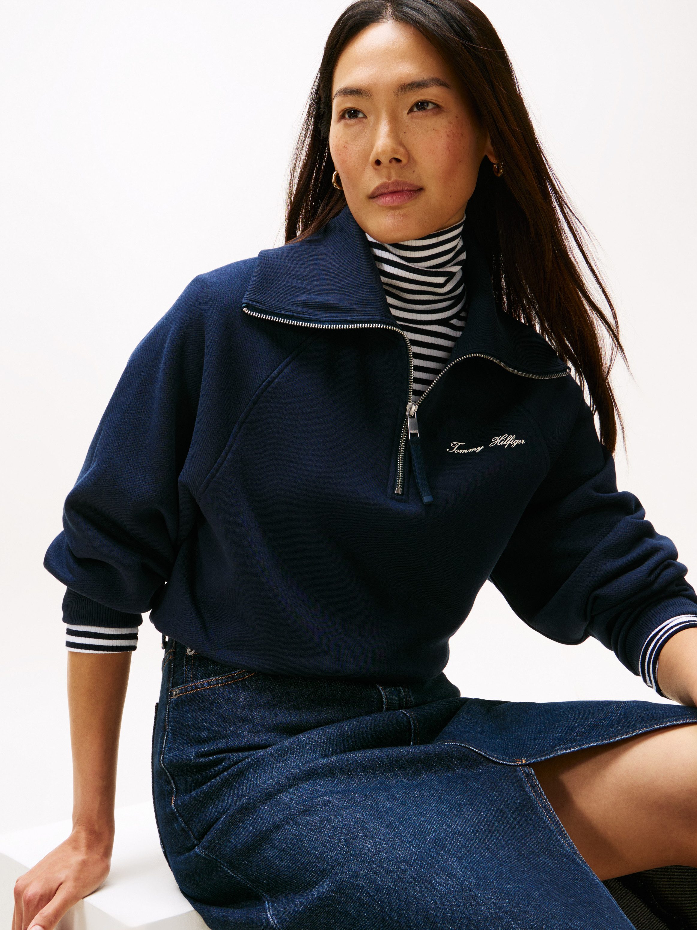 Tommy Hilfiger Sweatshirt CLASSIC SCRIPT FLEECE günstig online kaufen