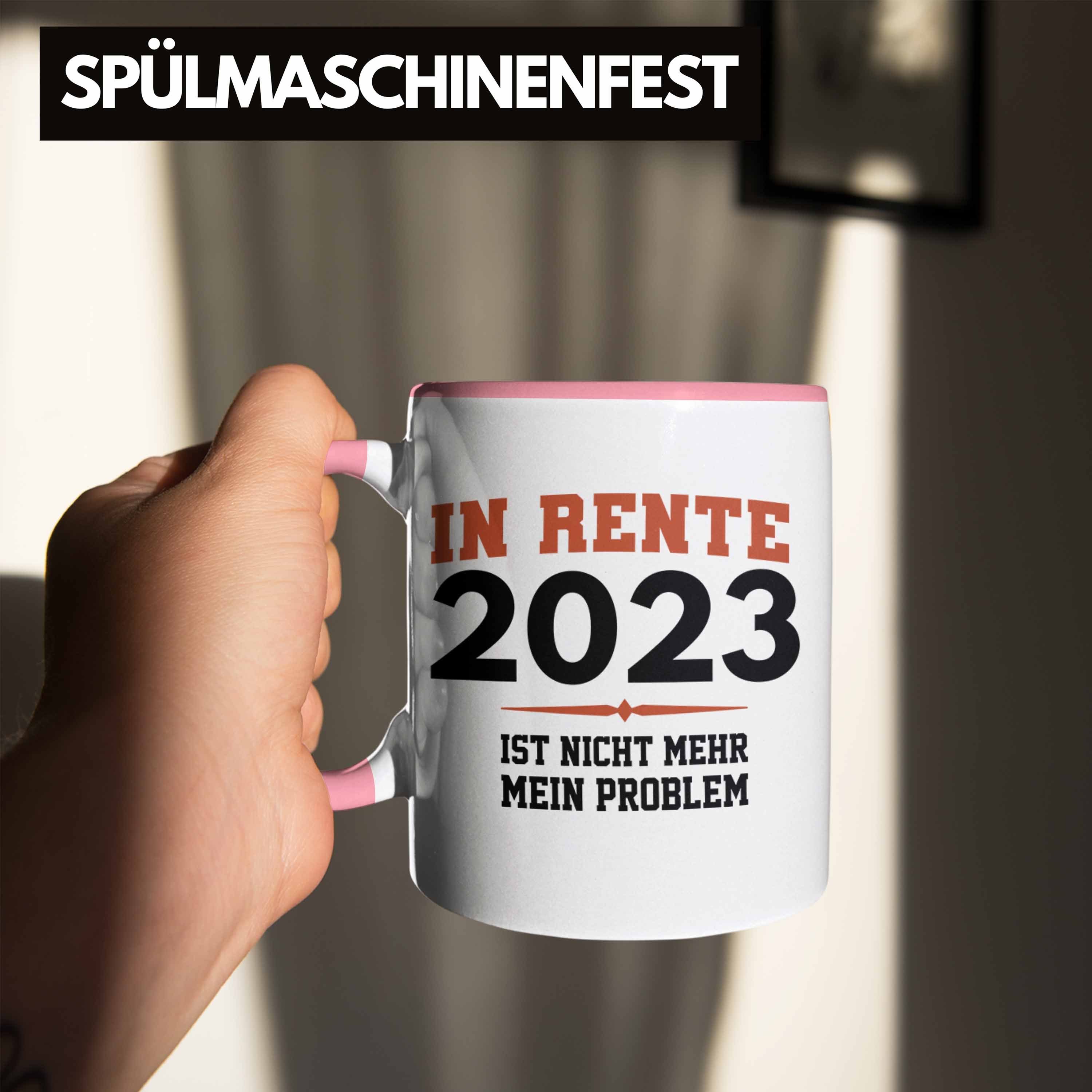 Renter Rente Tasse - Ruhestand Tasse Trendation 2023 Rosa Trendation Geschenk