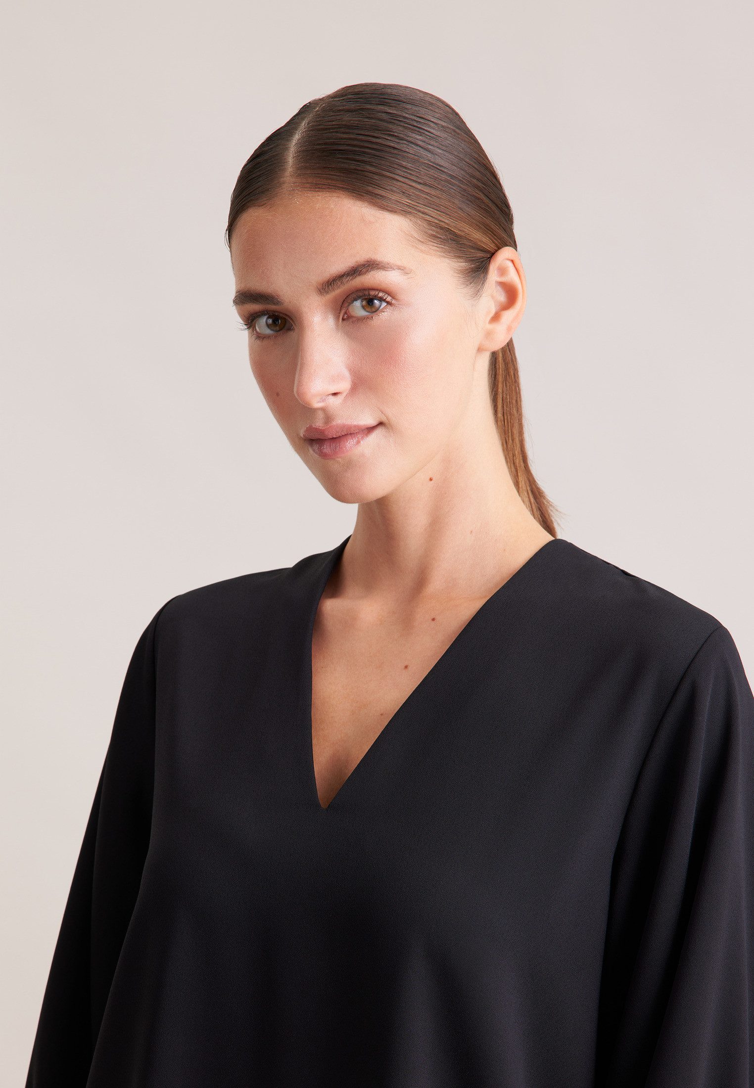 seidensticker Sommerkleid 1/1 V-Neck Uni