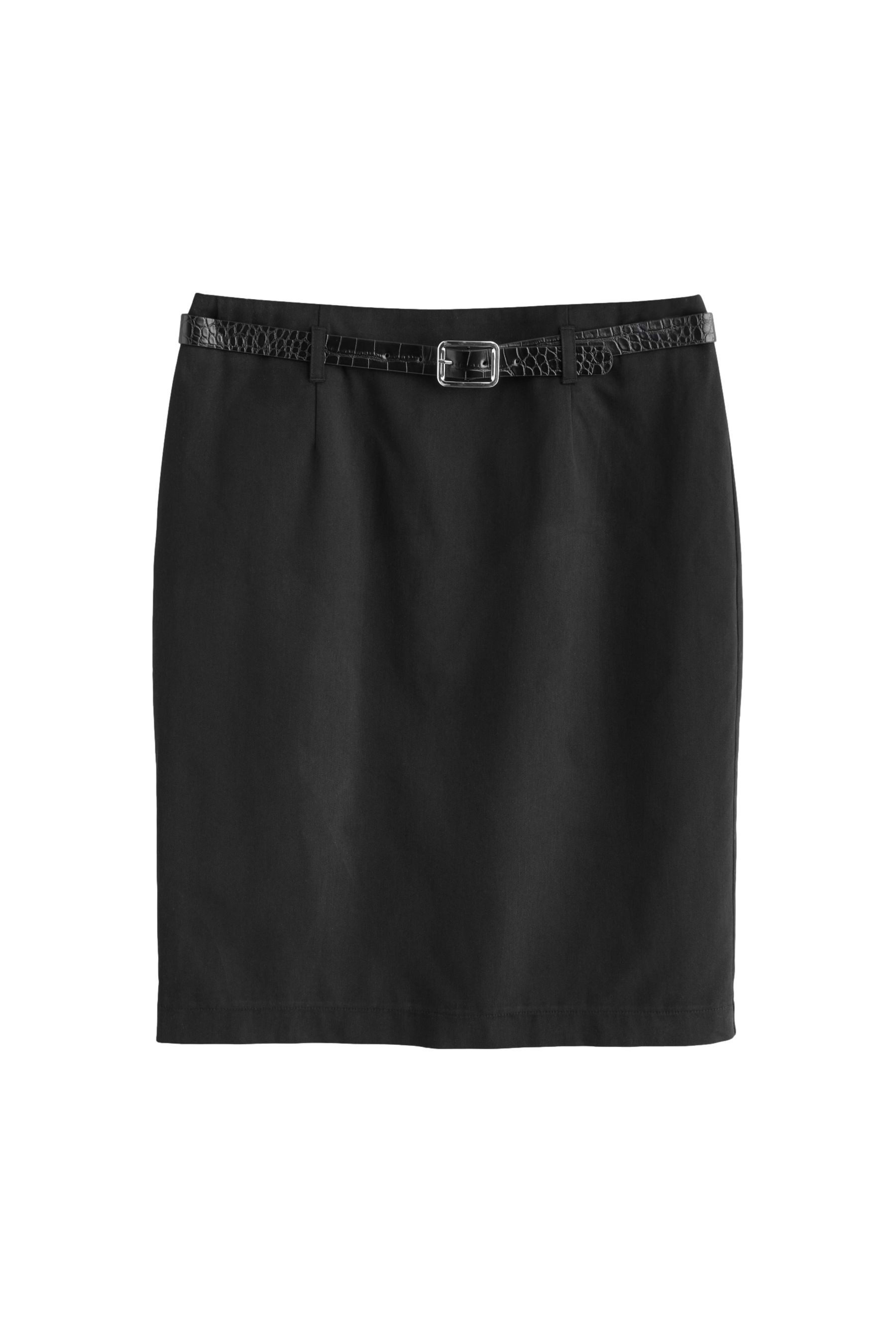 Next Midirock Knielanger Bleistiftrock mit Gürtel (1-tlg) günstig online kaufen