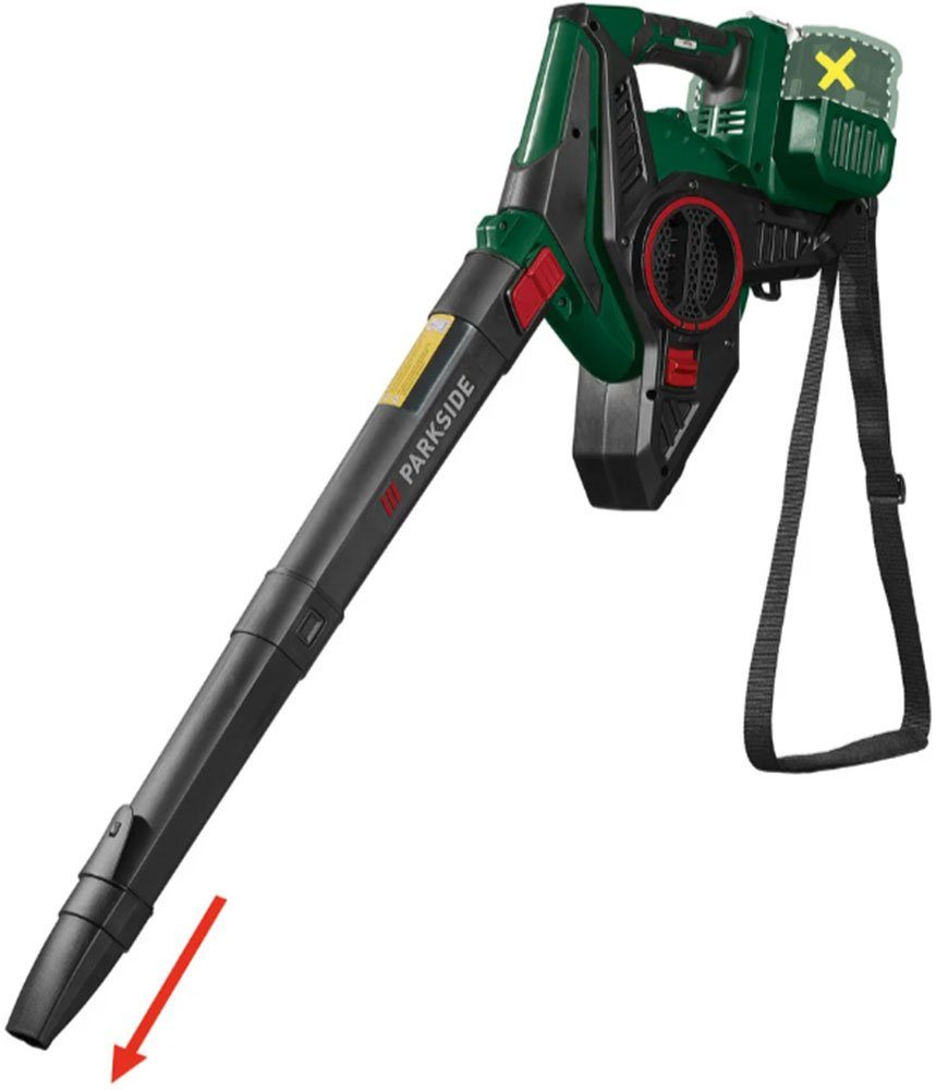 Parkside AkkuLaubsauger / Laubbläser 40V »PLSA 40Li D2«, Laubsauger