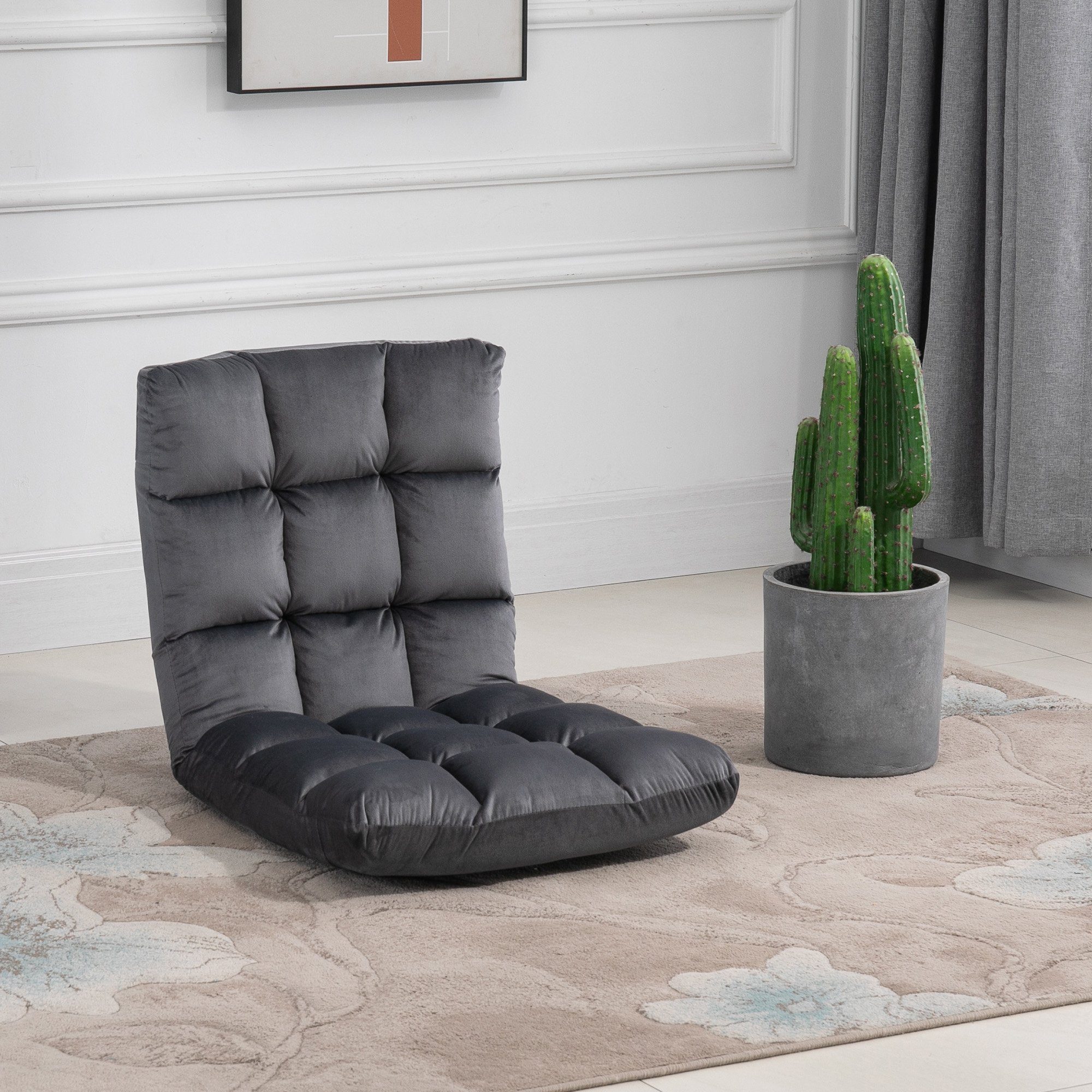 HOMCOM Relaxsessel 3-in-1 Klappbar mit Rückenlehne günstig online kaufen