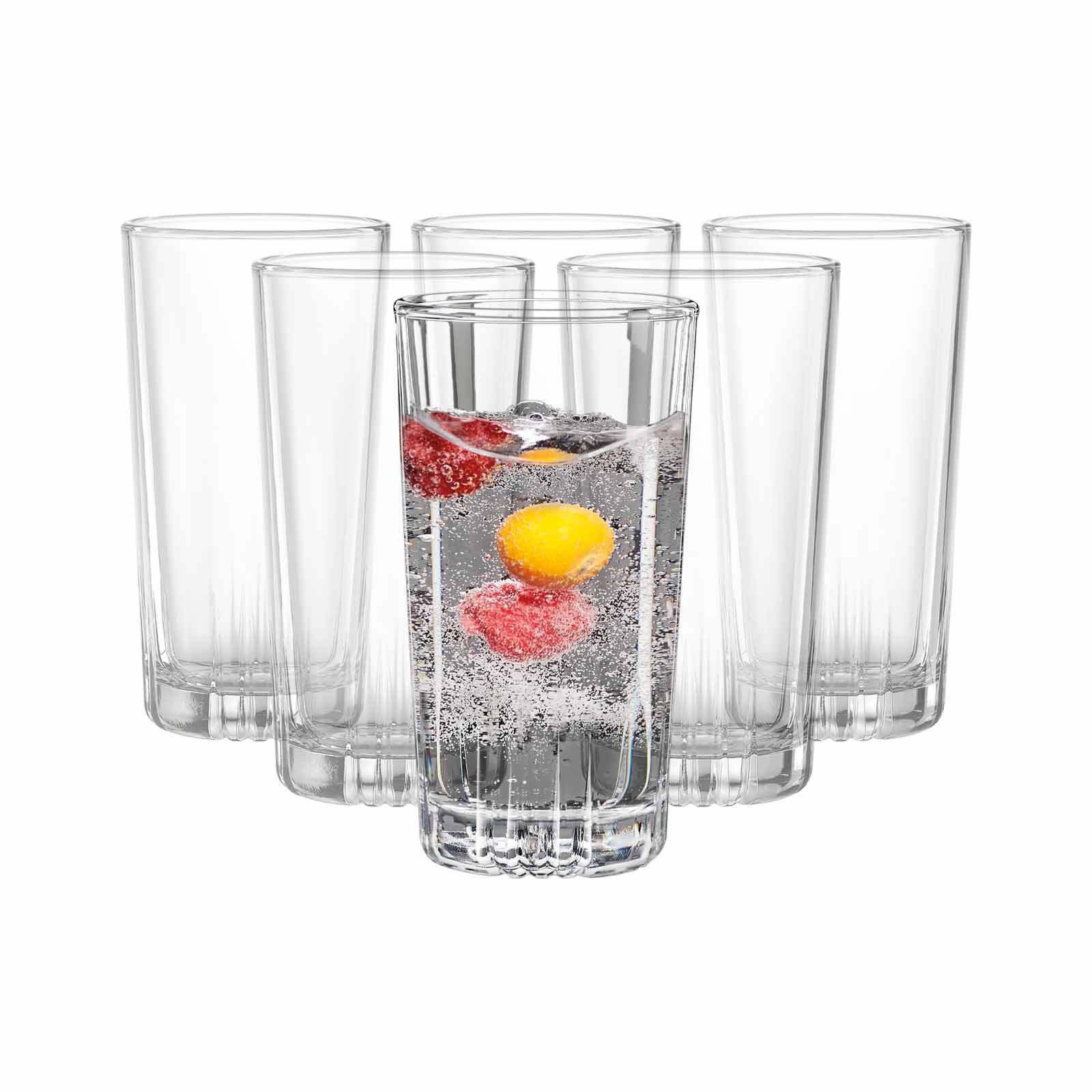 Ritzenhoff & Breker Longdrinkglas Macau Longdrinkgläser 385 ml 6er Set, 6-tlg., Glas