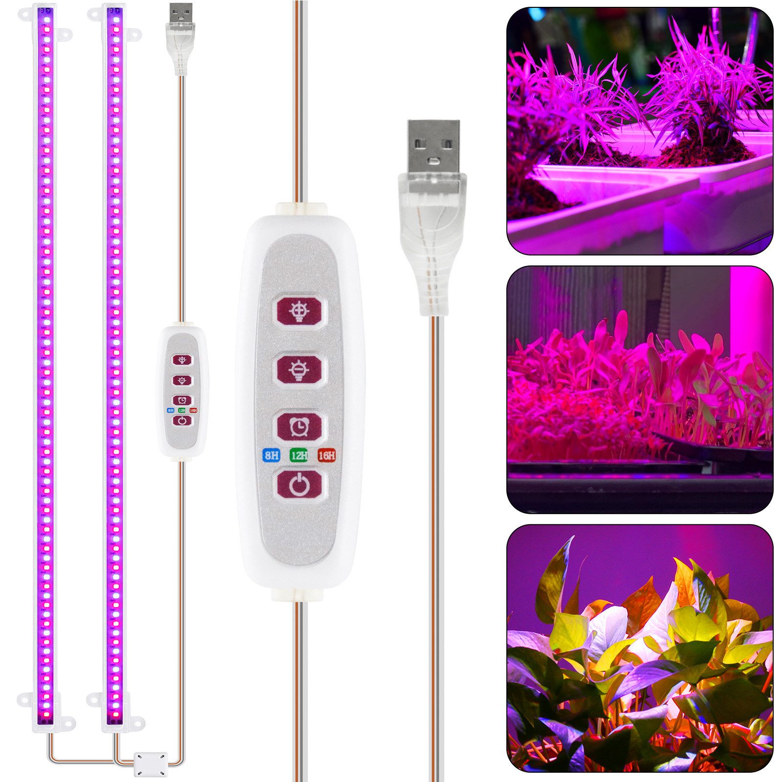 MUPOO Pflanzenlampe LED-Pflanzenlampe Wachstumslichtstreifen Bar,42-288 LED günstig online kaufen