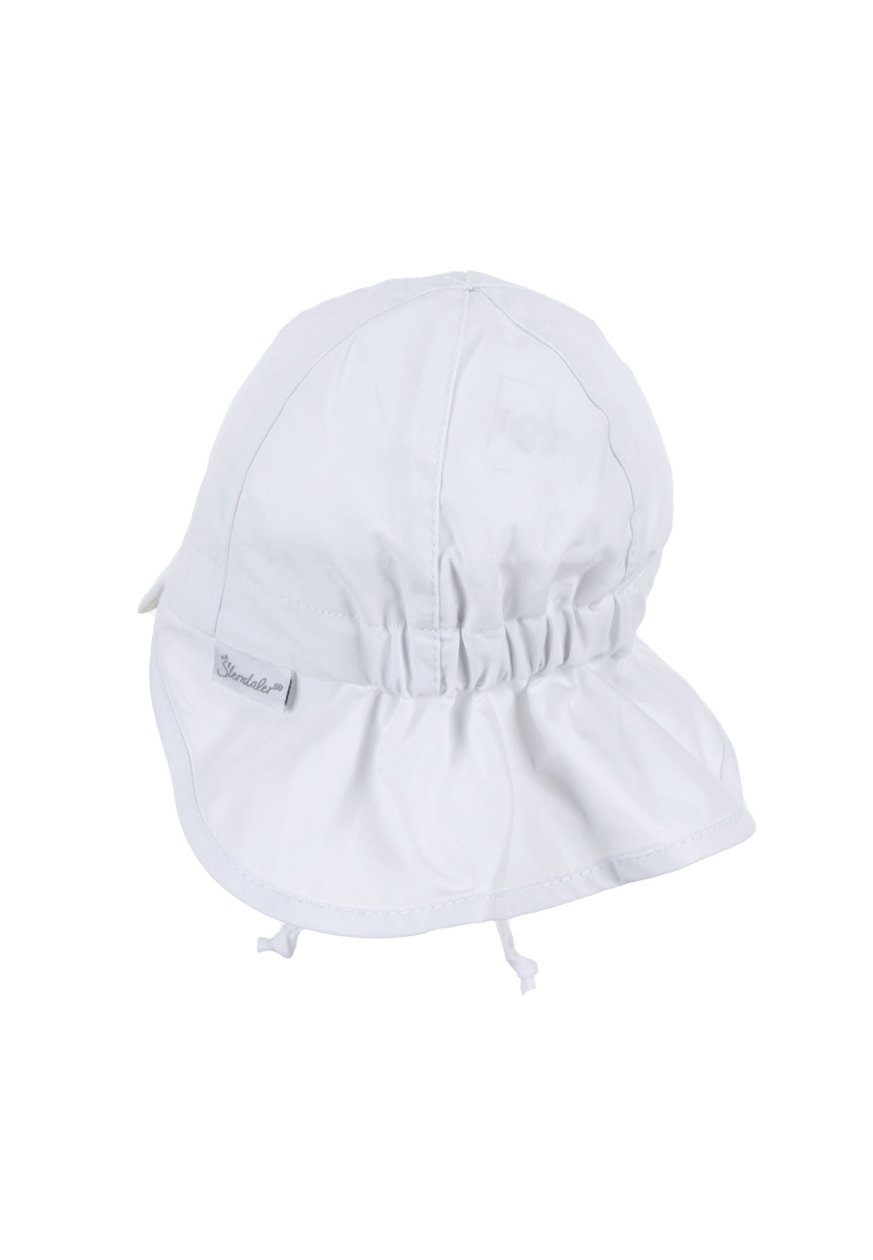 Sterntaler® Schirmmütze 50+ Schirmmütze mit Nackenschutz uni (1-St) Mütze mit Nackenschutz aus UV-Popeline (Bio) unifarben