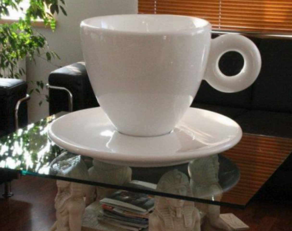 Walt-Deko Dekofigur Kaffeetasse mit Unterteller 80cm breit