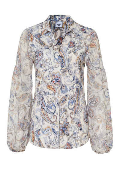 Desoto Shirtbluse »DESOTO Damen Bluse Emilia mit Alloverprint und transparenten Ärmeln - 58358-2«