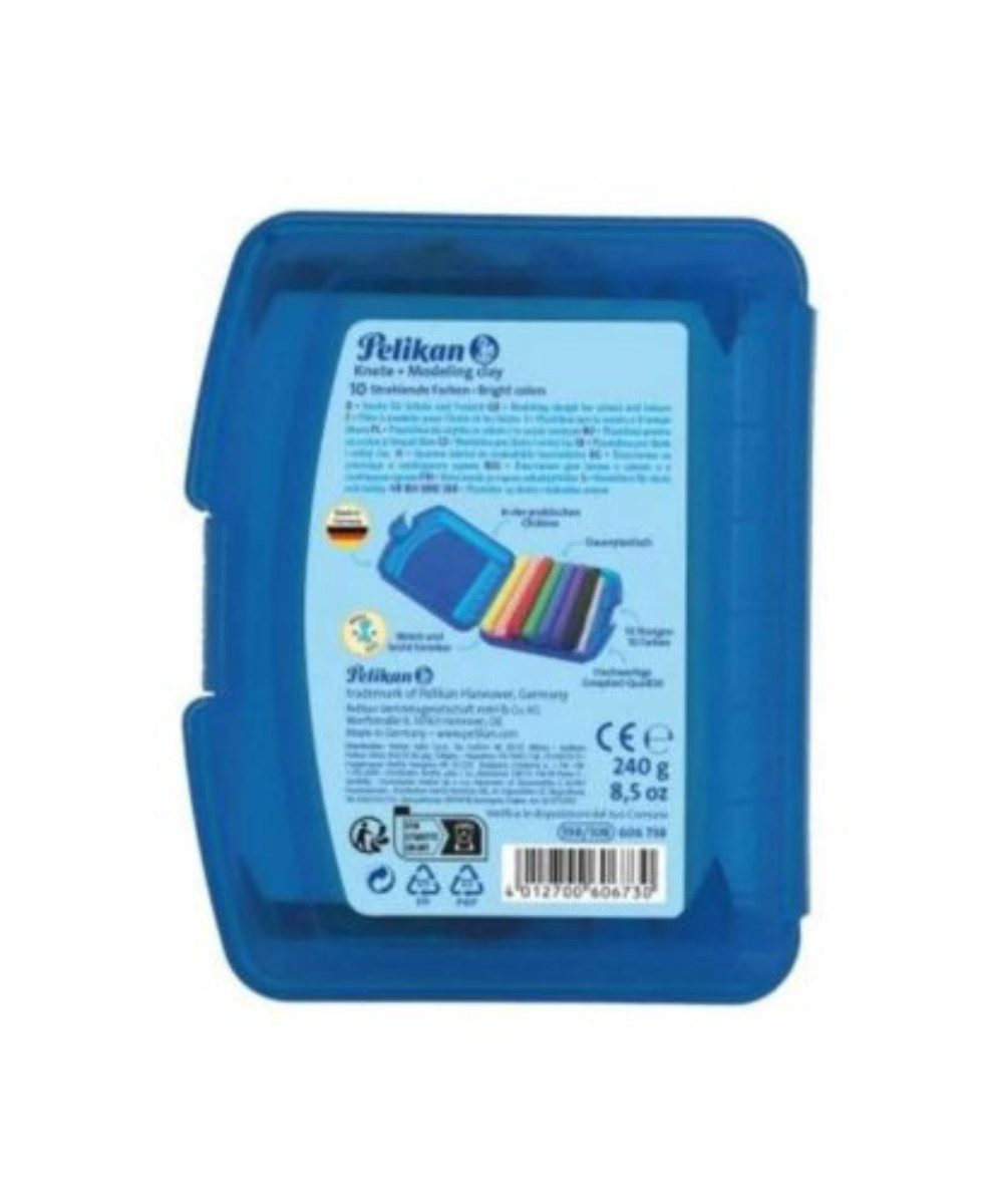 Pelikan Knete Pelikan Kinderknete Creaplast, 10 Farben (packung, 10-tlg., Kinderknete), Die Knetstangen sind leicht formbar und fördern