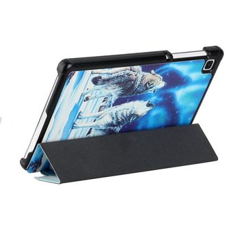 Wigento Tablet-Hülle Für Samsung Galaxy Tab A7 Lite 8.7 T220 / T225 3folt Wake UP Smart Cover Etuis Hülle Case Schutz Motiv 5