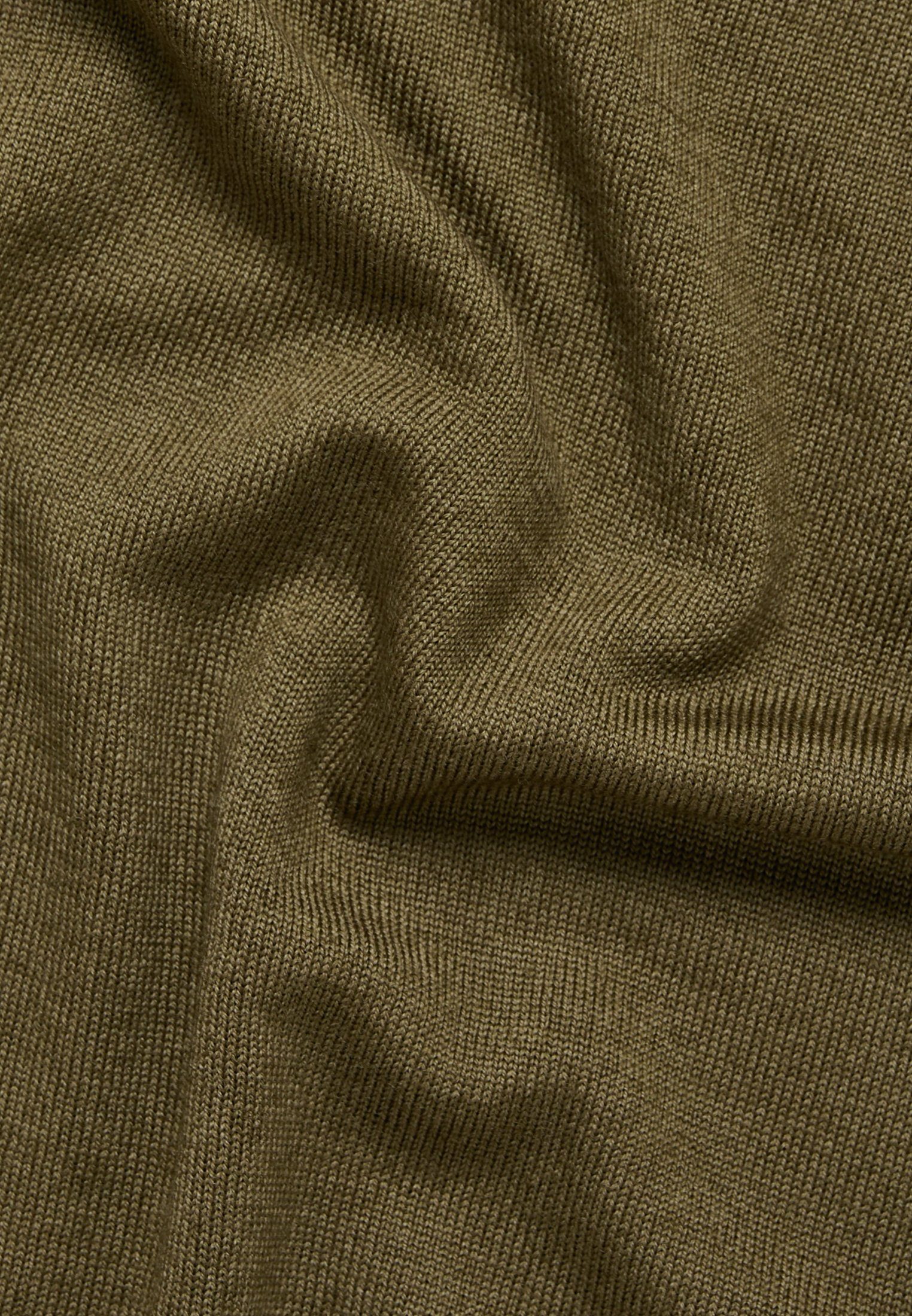Eterna Langarm-Poloshirt olive