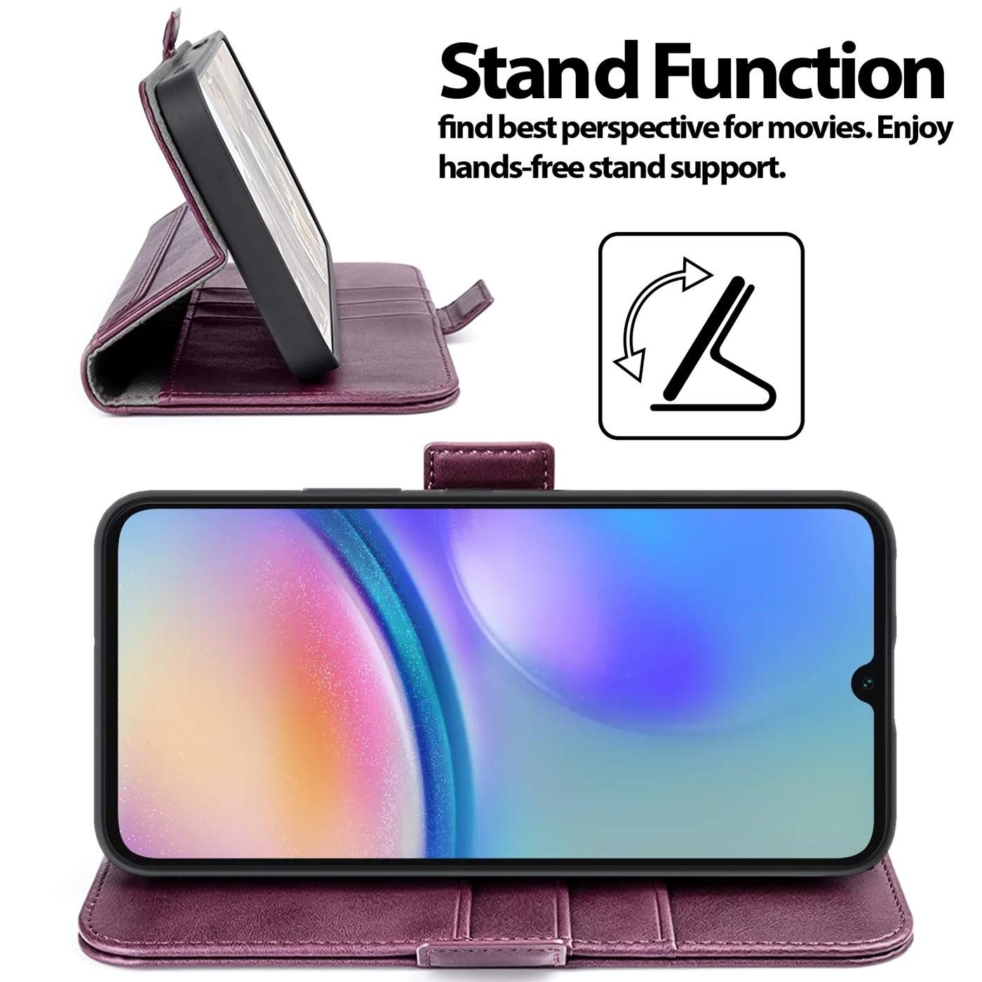 CoolGadget Handyhülle Book Case Elegance Tasche für Samsung Galaxy A16 5G 6,7 Zoll, Hülle Magnet Klapphülle Flip Case für Samsung A16 5G Schutzhülle