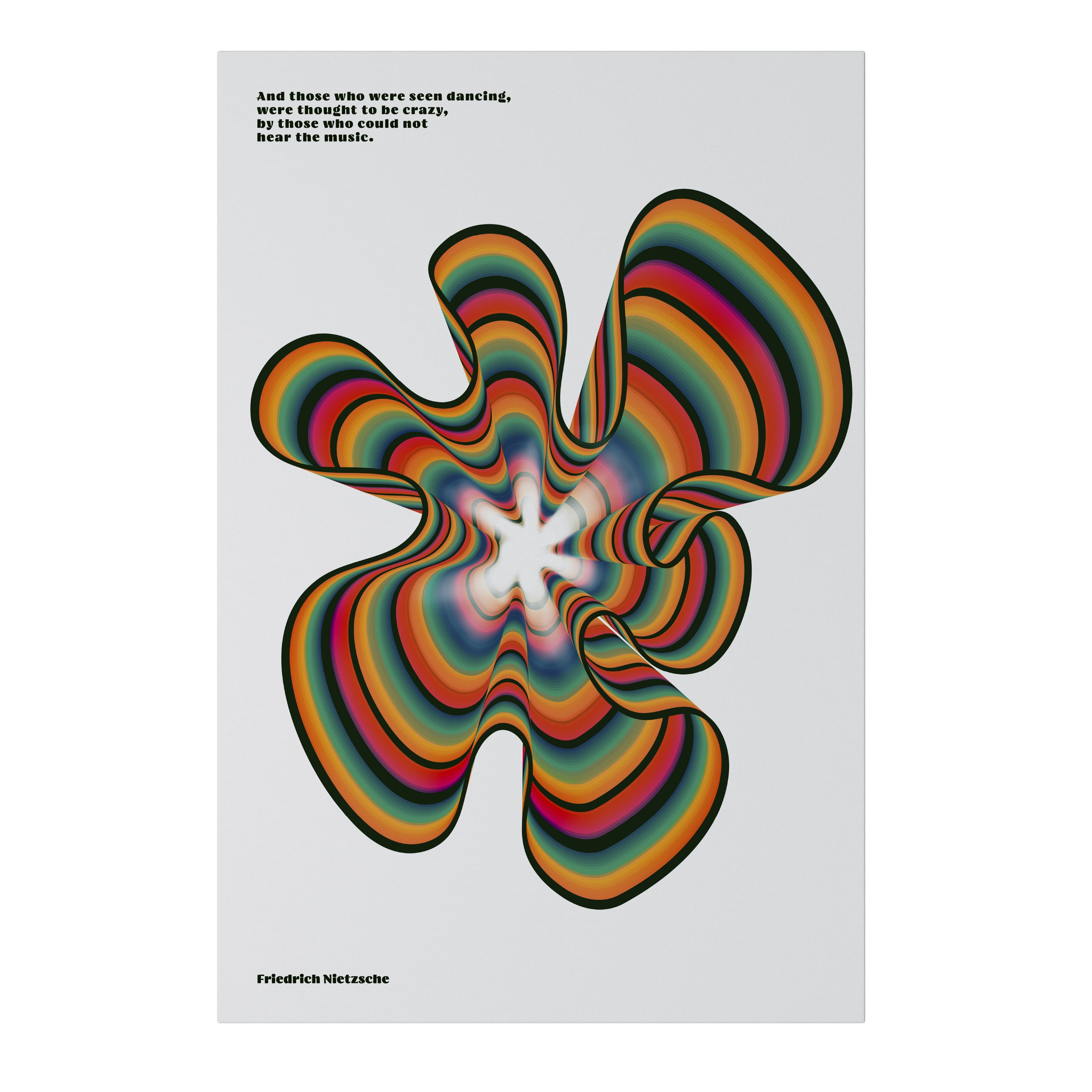SPACEREBELS Leinwandbild NOSTALGIC ECHOES [ENG], Abstrakt (1 St), 3 cm Keilrahmen, Baumwollleinwand