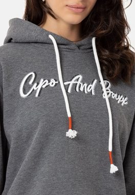 Cipo & Baxx Kapuzensweatshirt im modernen Look