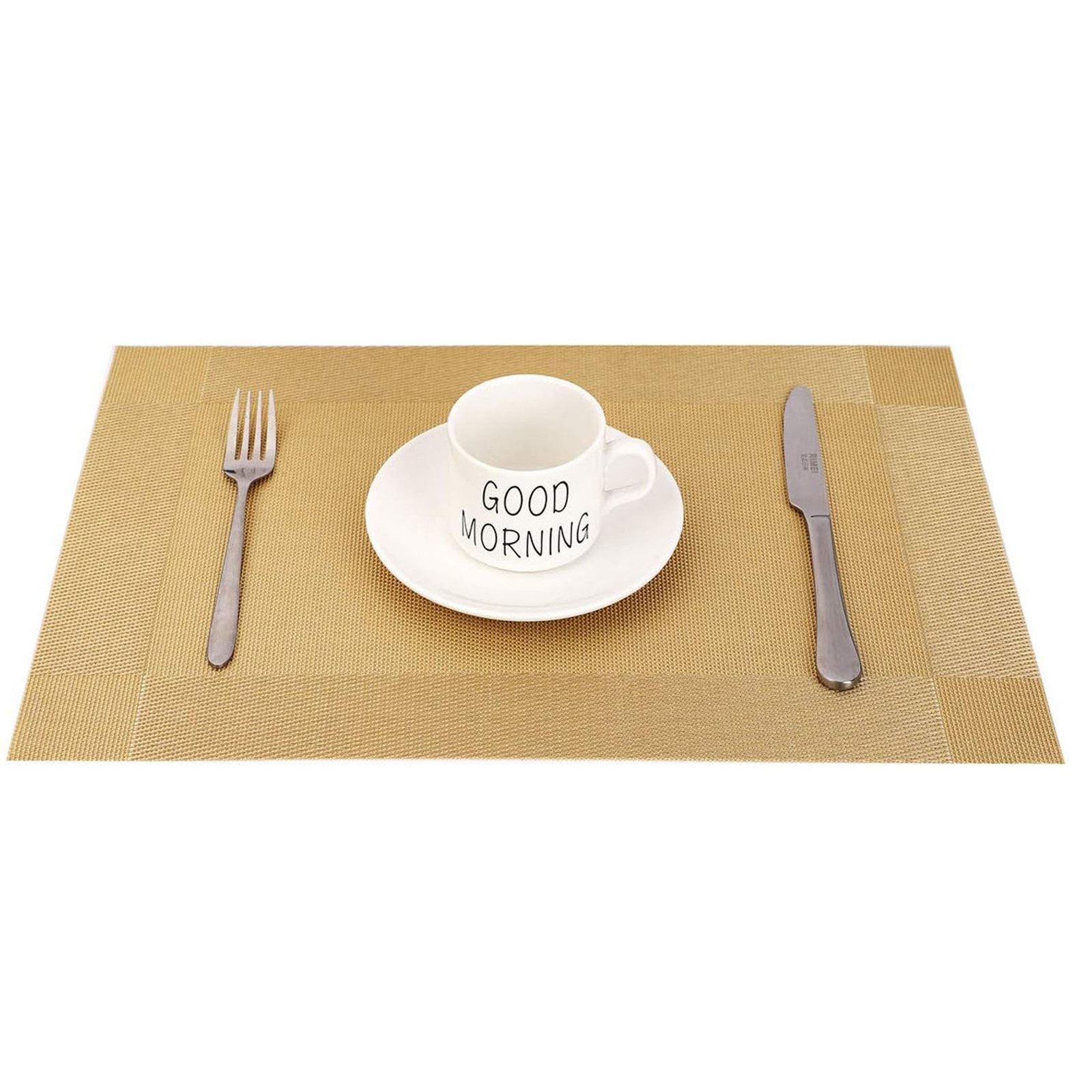 HAUSS SPLOE Platzset 6-Platzset PVC Platzdecken, Platzmatte, Tischmatten, Schmutzabweisend