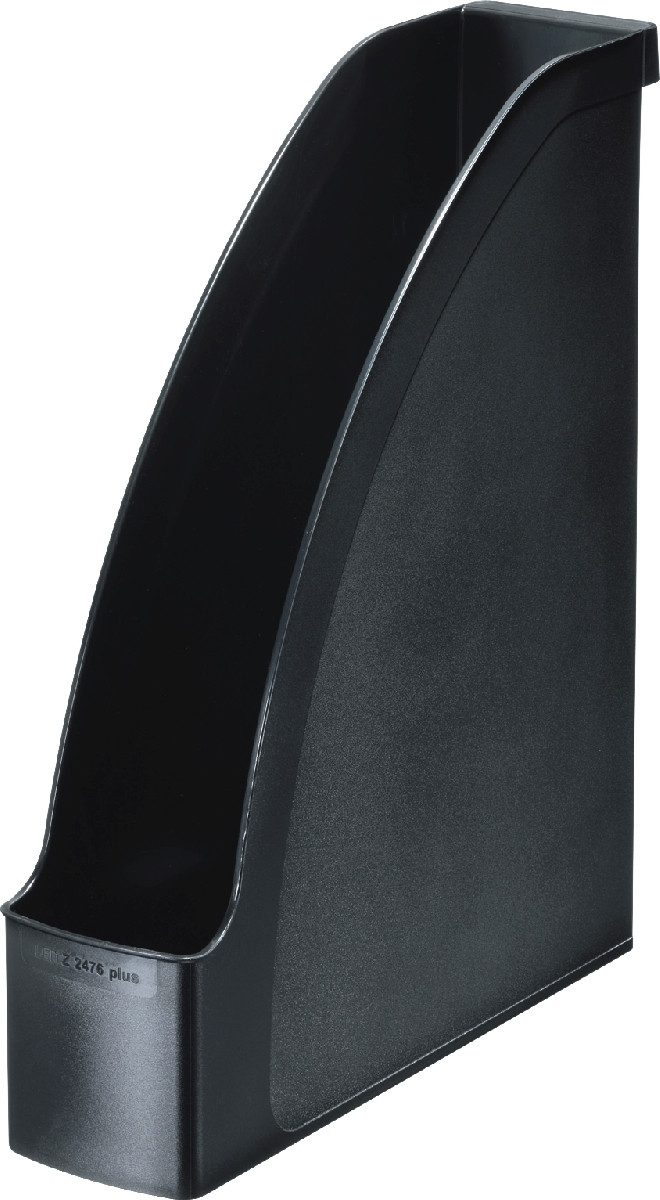 LEITZ Stehsammler Stehsammler Plus A4 Polystyrol schwarz (6 Stück)