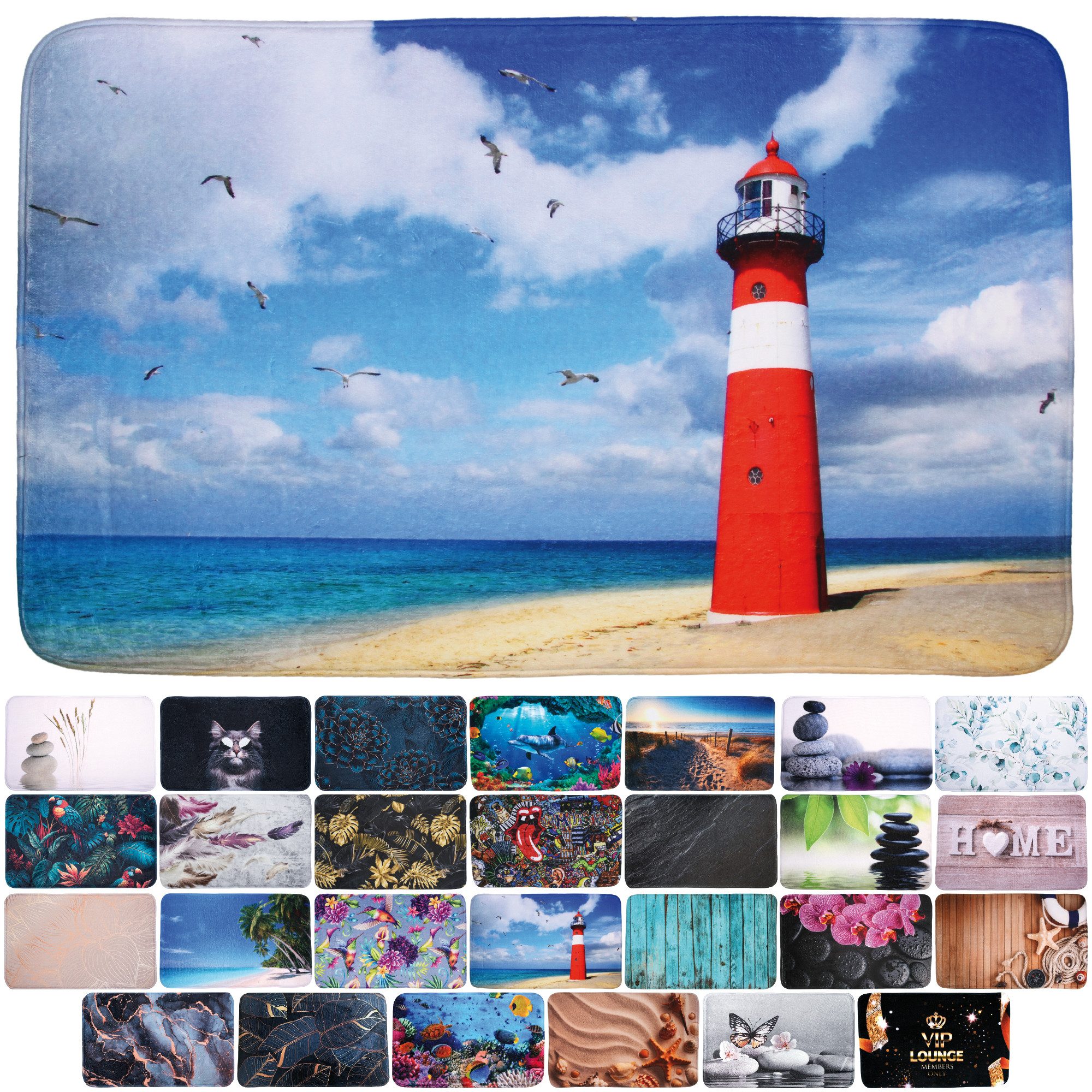 Sanilo Badematte mit Motiv, viele schöne Badteppiche zur Auswahl, rutschhem günstig online kaufen