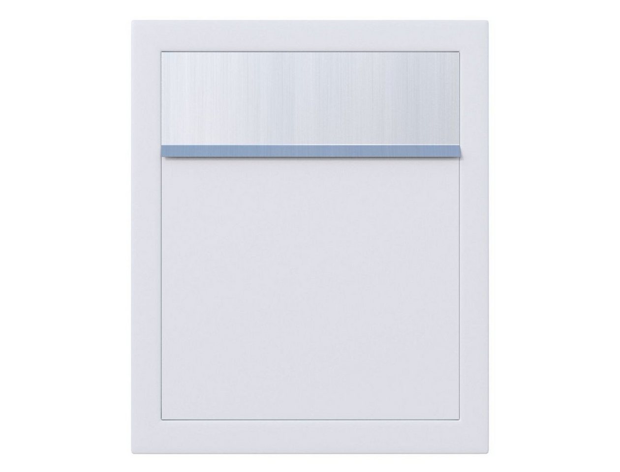Thumbnail - Bravios Briefkasten Briefkasten Base Weiß mit Edelstahlklappe