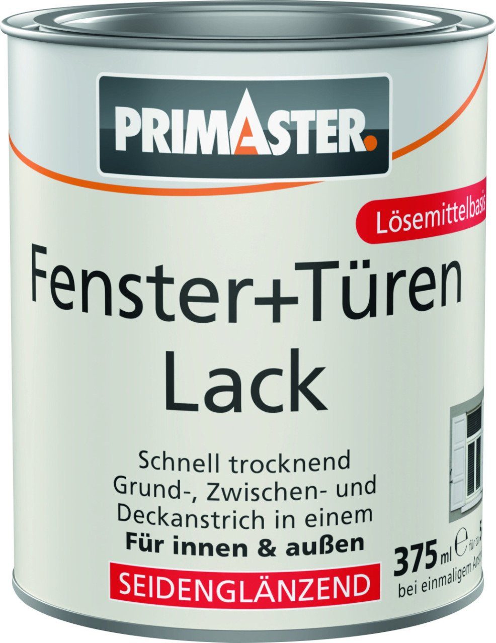 Primaster Tür- und Fensterlack Primaster Fenster + Türenlack 375 ml weiß