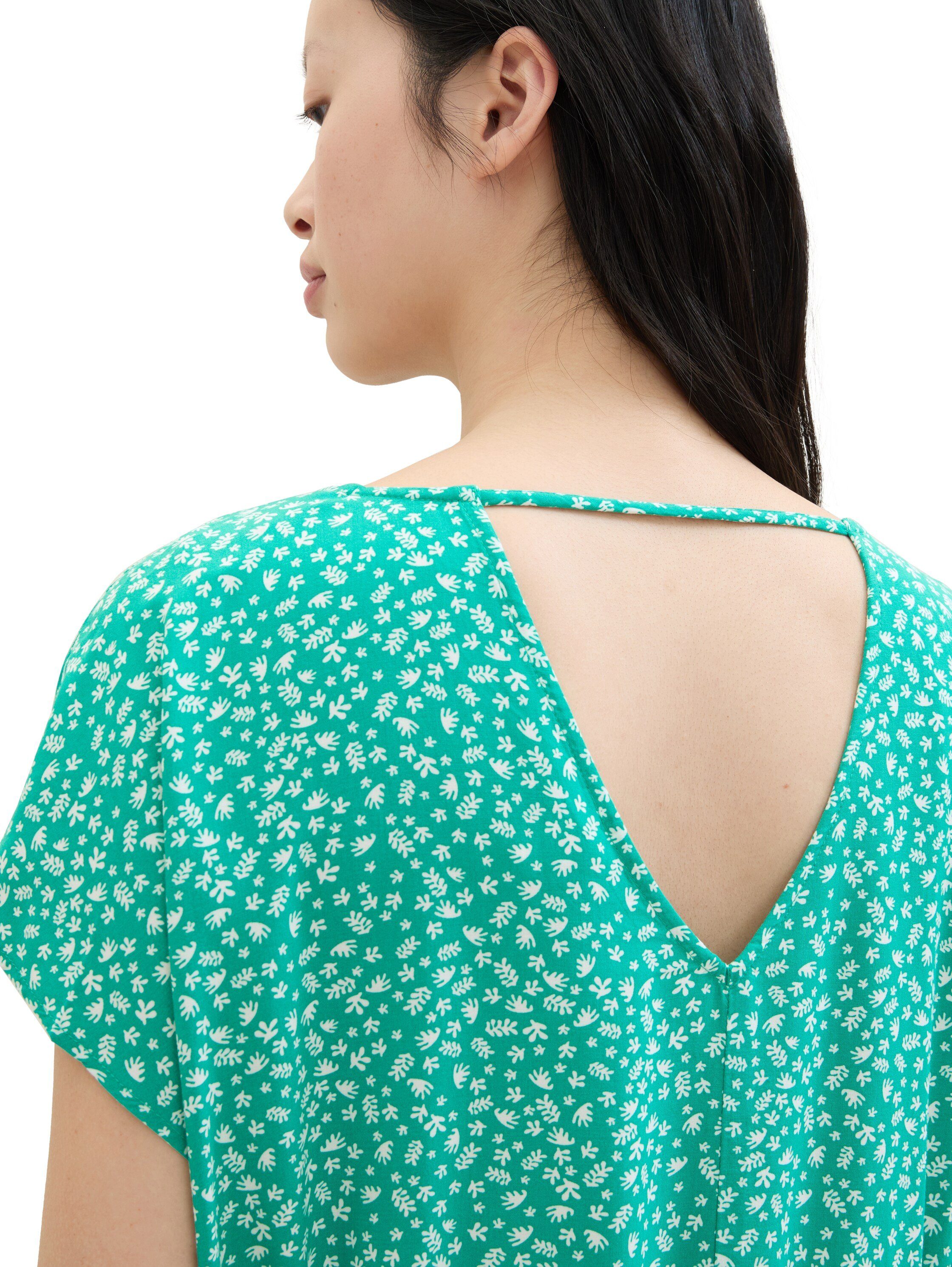 TOM TAILOR Denim Druckkleid im Midi-Look und mit Eingrifftaschen günstig online kaufen