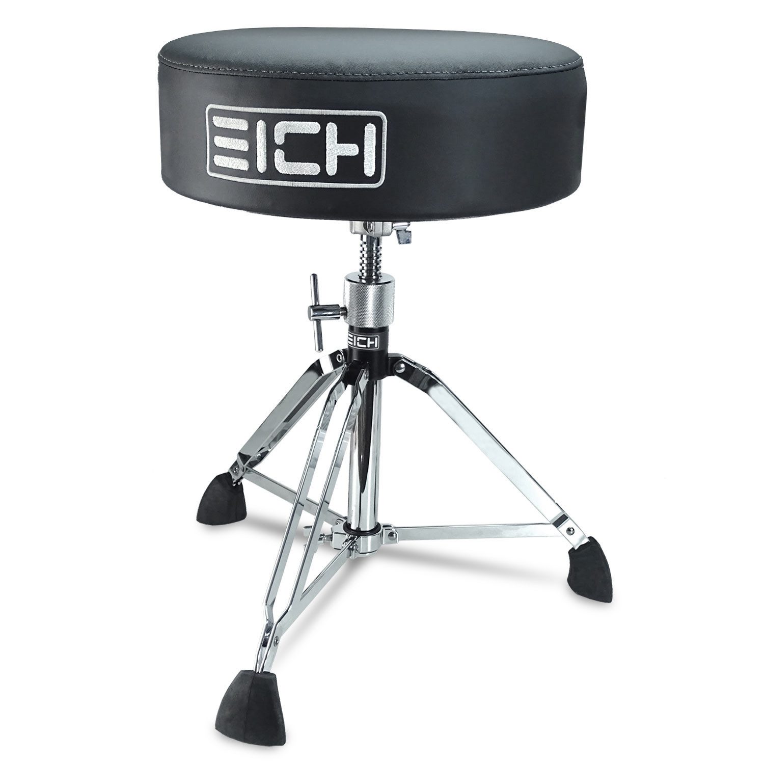 Eich Amplification Schlagzeug Eich Hocker DBC400R-VEL Subwoofer-Hocker Leder Extra Low,Set, Hocker mit Bass-Shaker, Macht tiefe Frequenzen spürbar durch Vibration