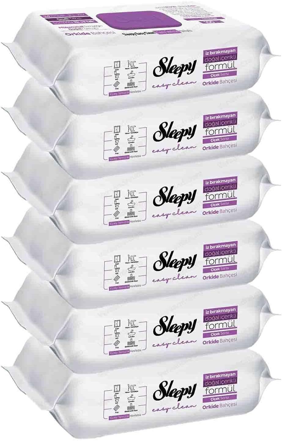 Sleepy Sleepy Easy Clean Reinigungstücher 6er-Pack 600 Tücher Vorratspack Reinigungstuch