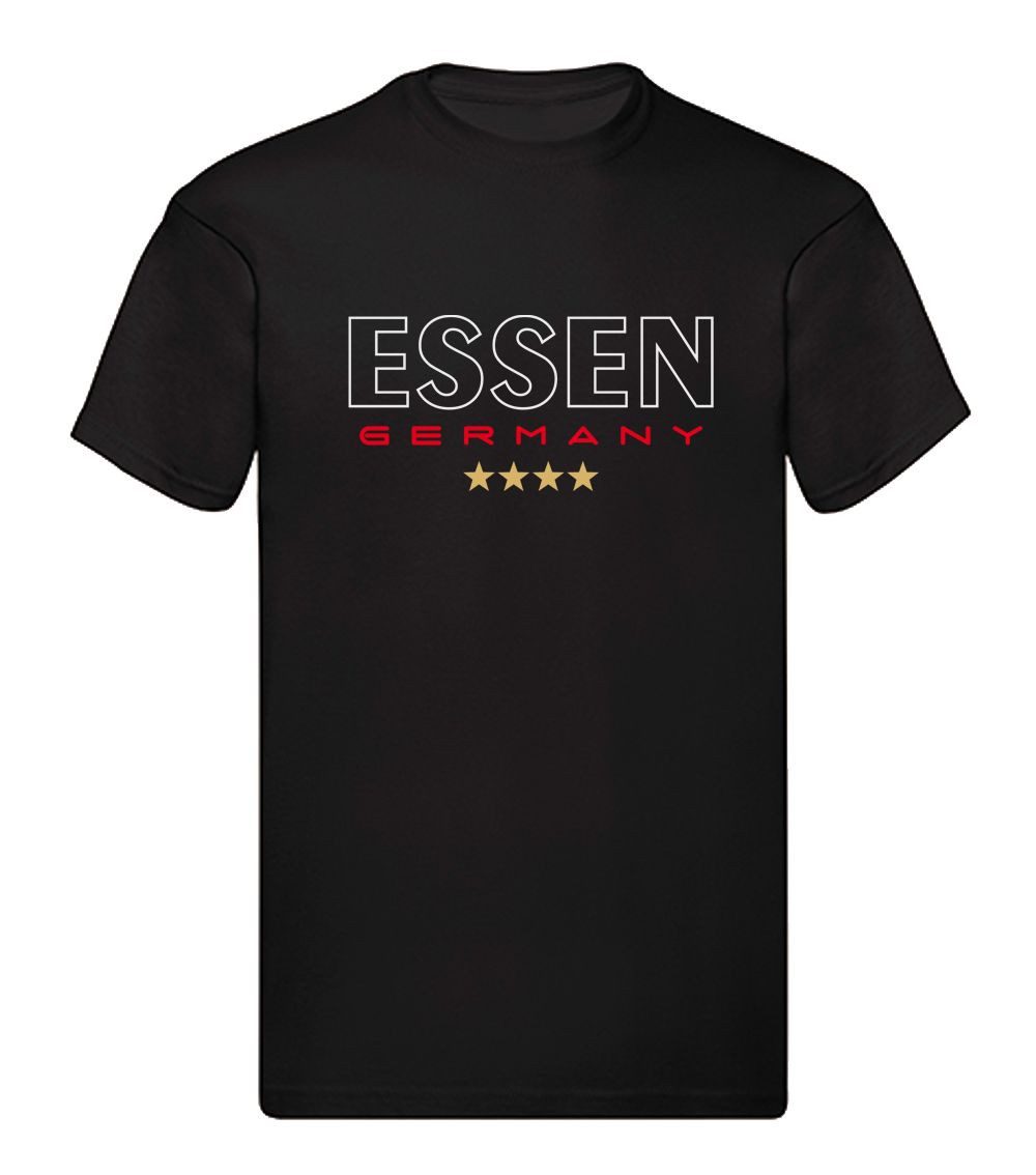 G-graphics T-Shirt Essen Germany (1-tlg) Herren T-Shirt mit einem Motiv für den echten Fan