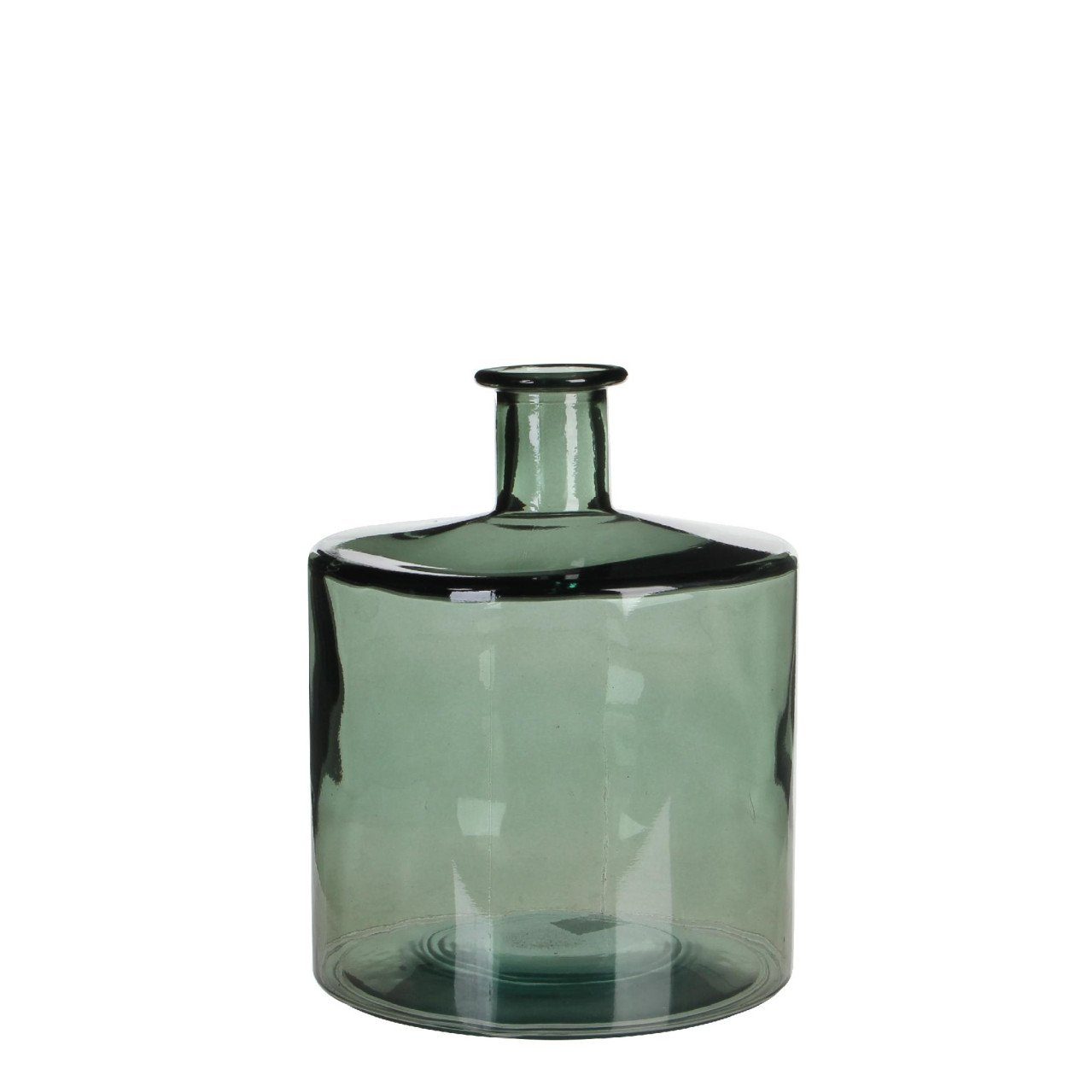Dekovase Mica Flasche Guan Glas grau 26 x 21 cm