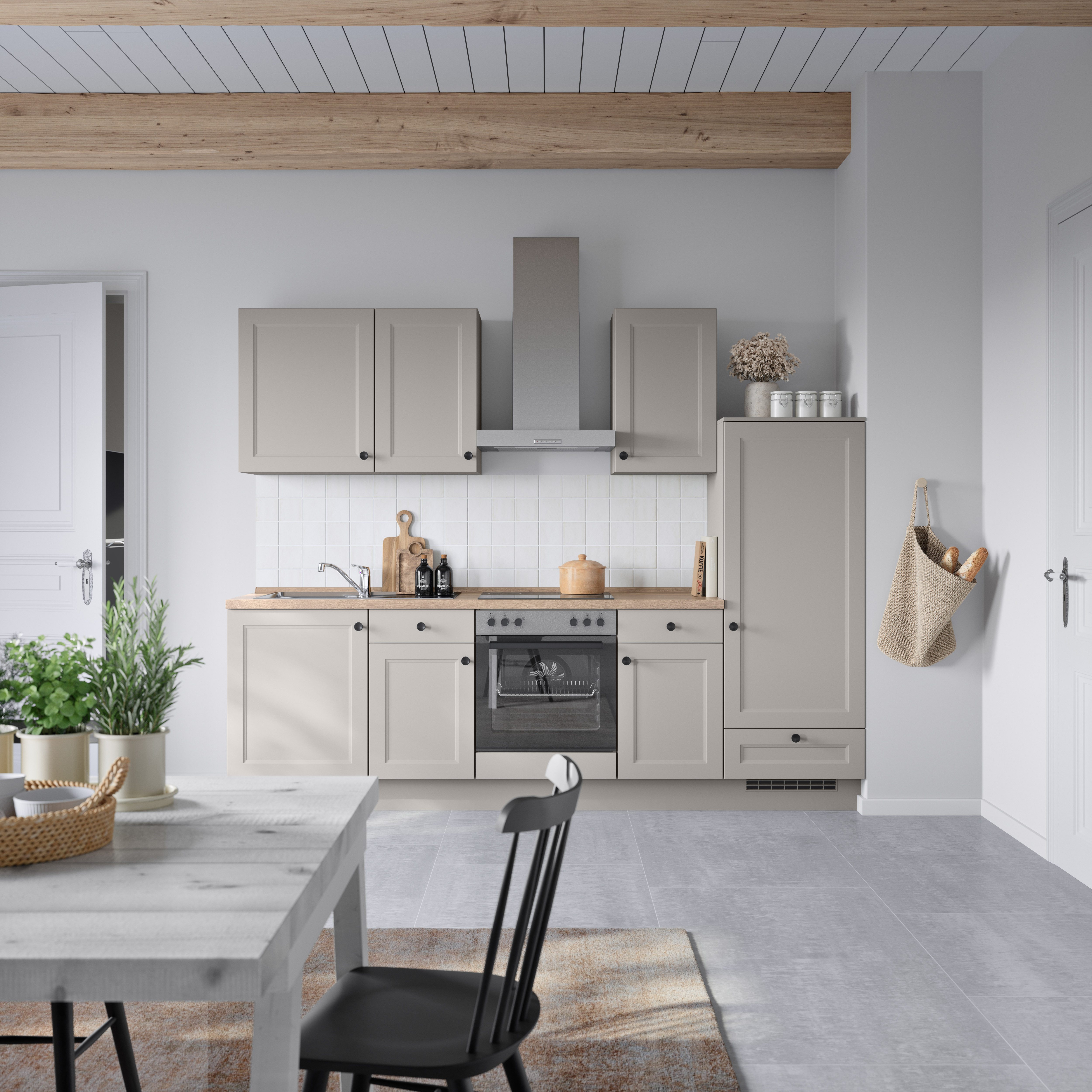 nobilia® Küchenzeile "Cascada I", NEU: individuell anpassbar mit gratis Profi-Beratung, vormontiert, Breite 270 cm, Ausrichtung wählbar, wahlw. mit E-Geräten