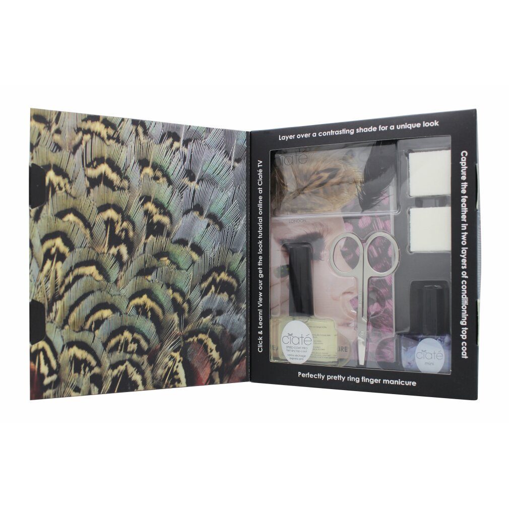 Ciate Nageldesign Zubehör Ciate Feathered Manicure Ruffle My Feathers Geschenkset 5ml ´