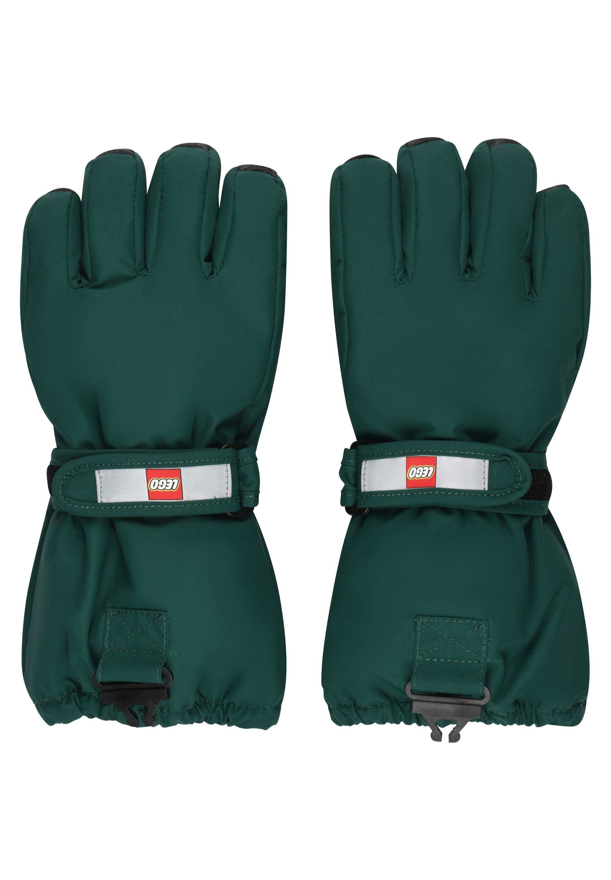 LEGO® Wear und green Skihandschuhe Multisporthandschuhe Wasserdicht, 700 LWATLIN Warm dark