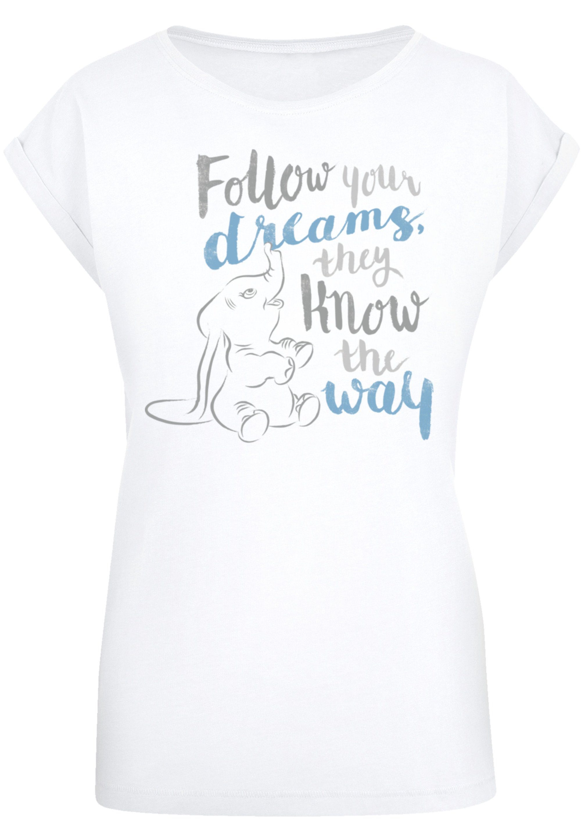F4NT4STIC T-Shirt Disney Dumbo Follow Your Dreams Premium Qualität, Sehr  weicher Baumwollstoff mit hohem Tragekomfort