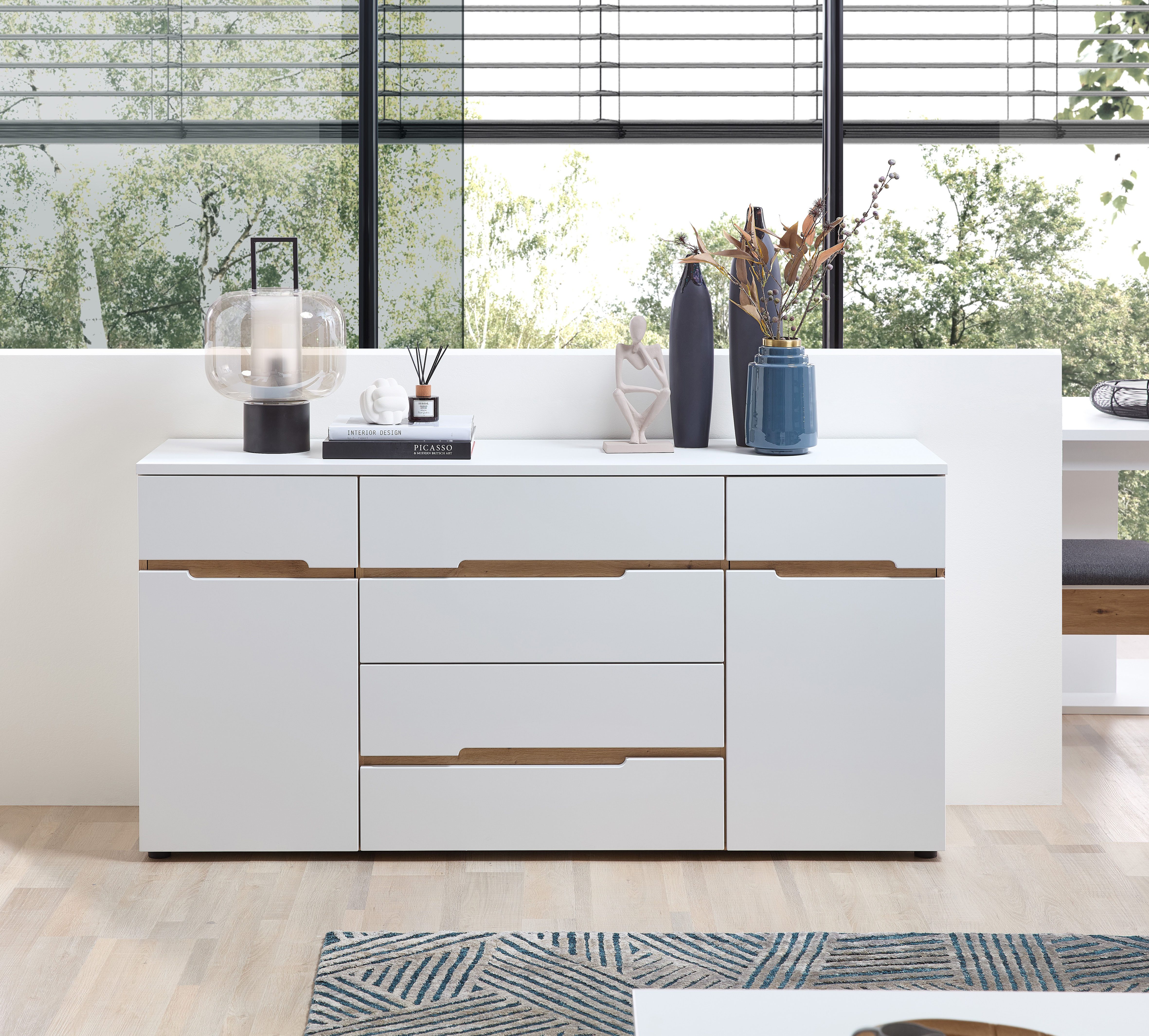 Innostyle Essbank Memphis Sitzbank, 130x49x40cm (B/H/T) (1-St), 2 Klemmkissen