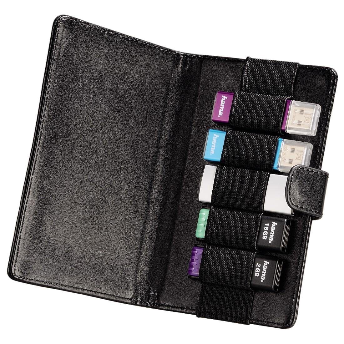 Case Fototasche Hama Schwarz "Vegas" 5 USB-Sticks, für USB-Stick
